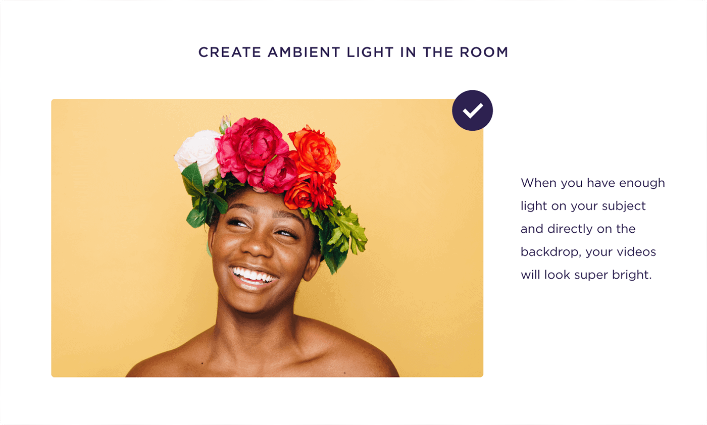 Create ambient light in the room