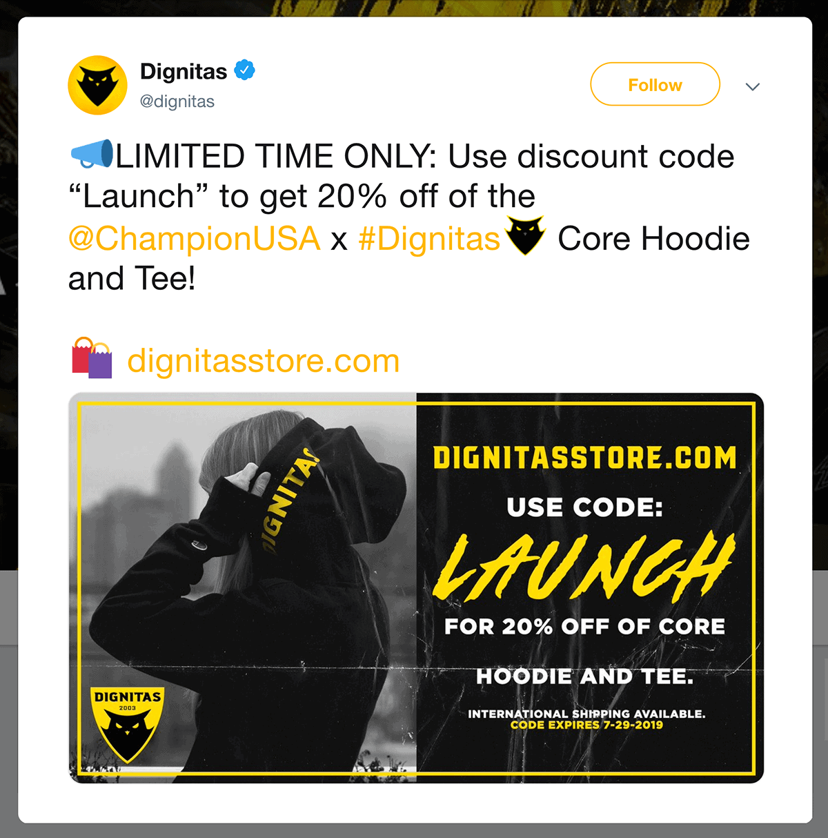 Dignitas limited time offer