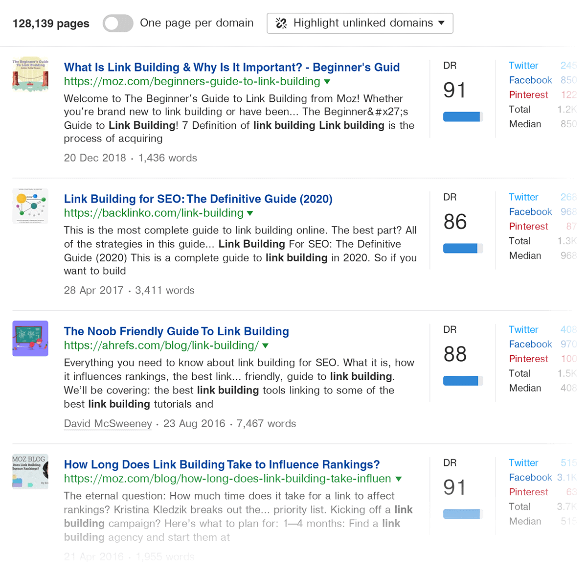 Ahrefs – Content Explorer – Results Ahrefs – Content Explorer – Results