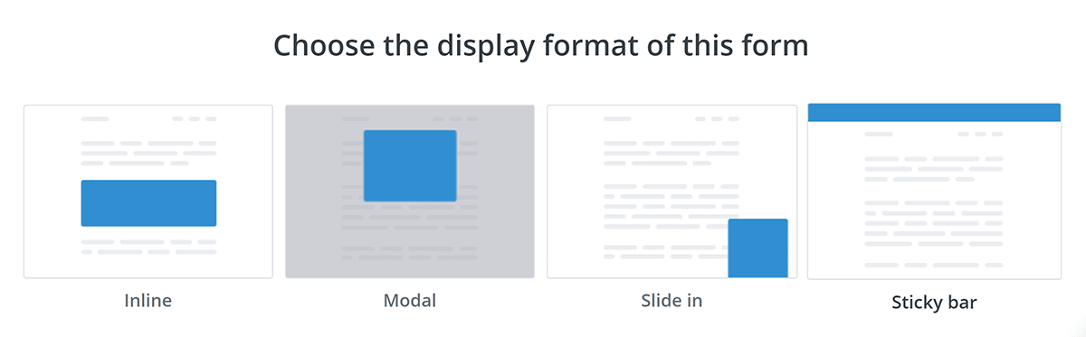 ConvertKit – Form type