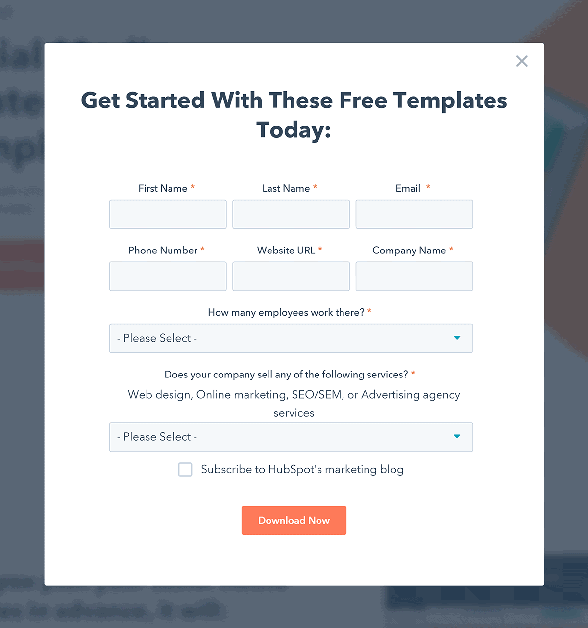 HubSpot – Bonus content form