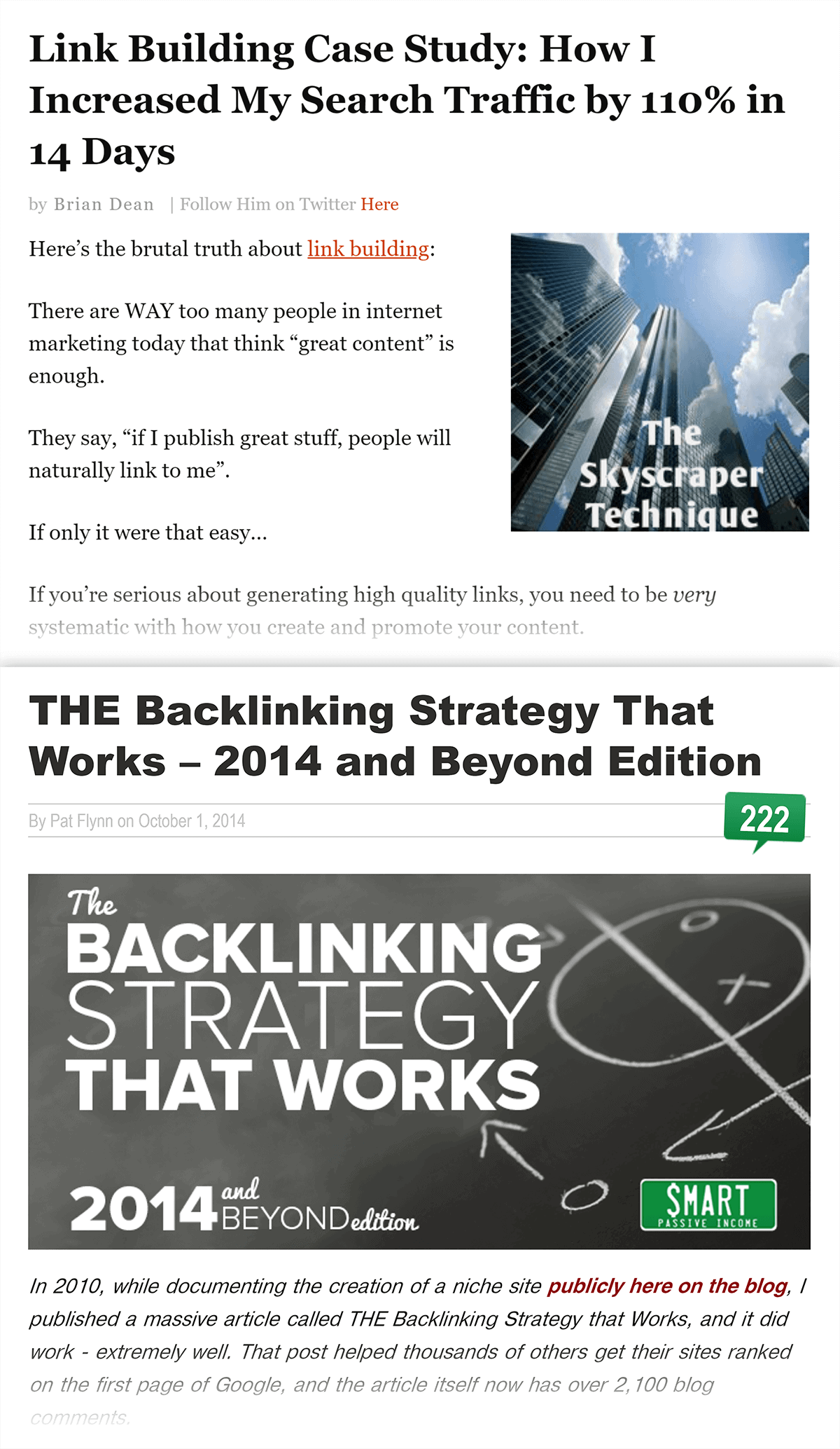 Skyscraper Technique and SPI guest post side by side