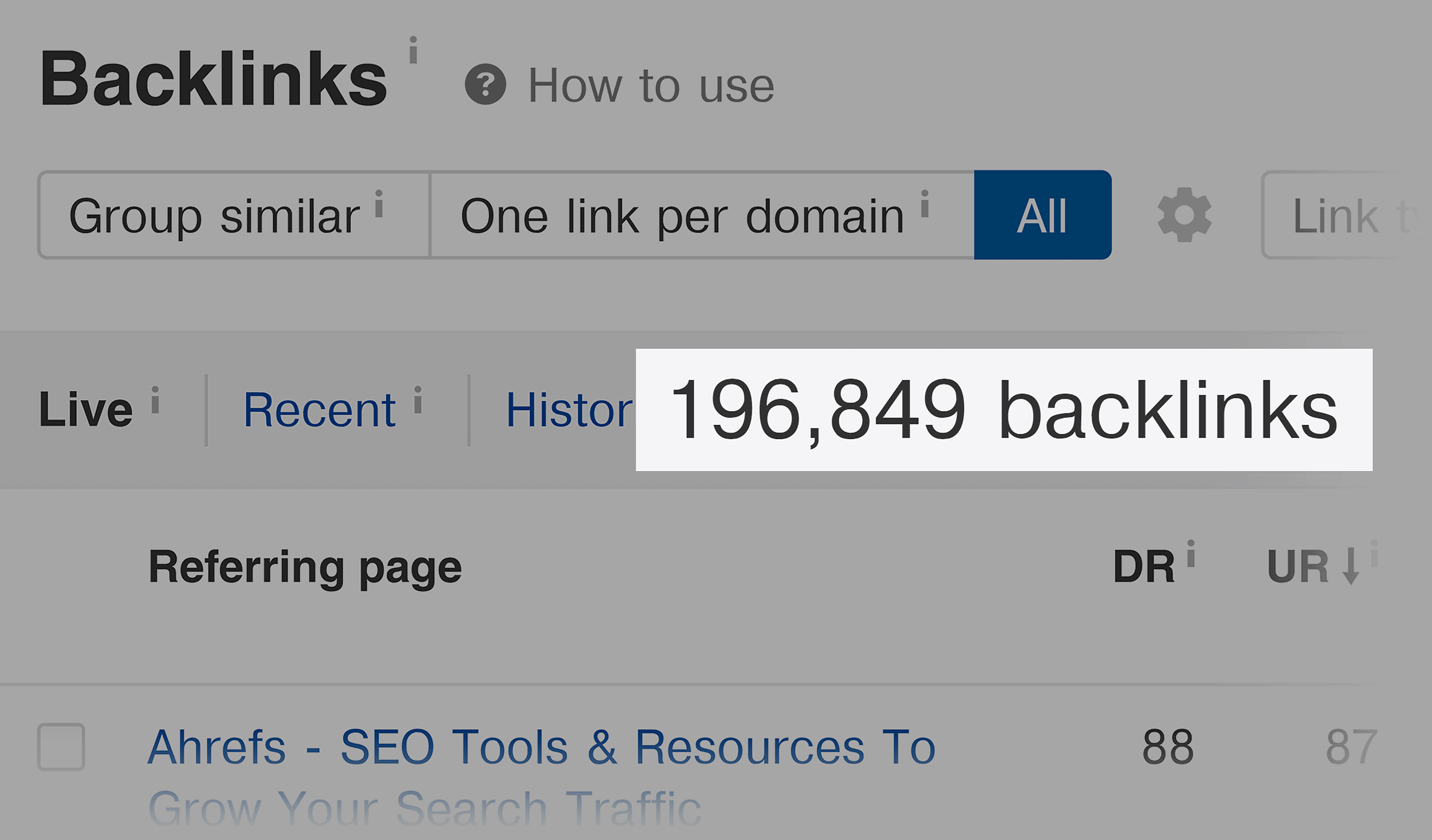 Ahrefs – Backlinko backlinks