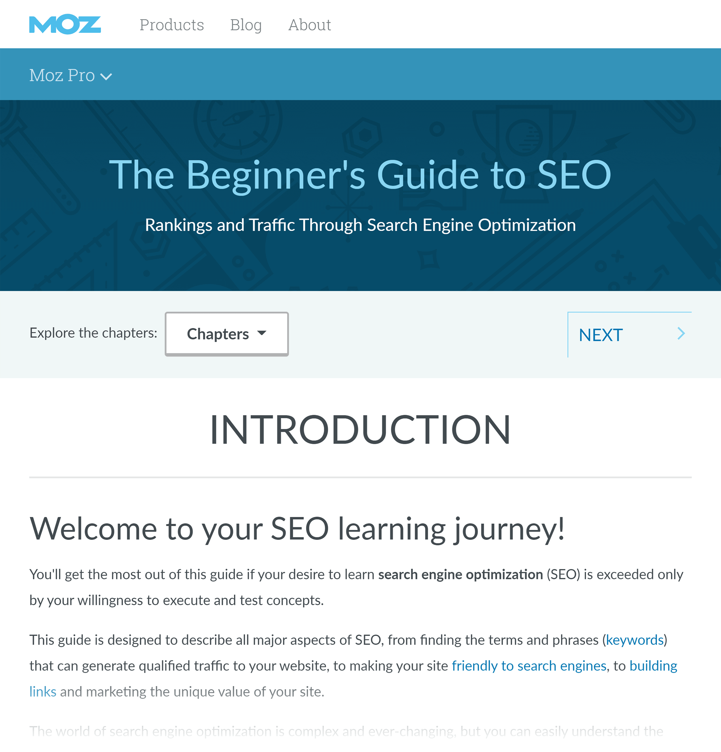 Moz – Beginners guide to SEO