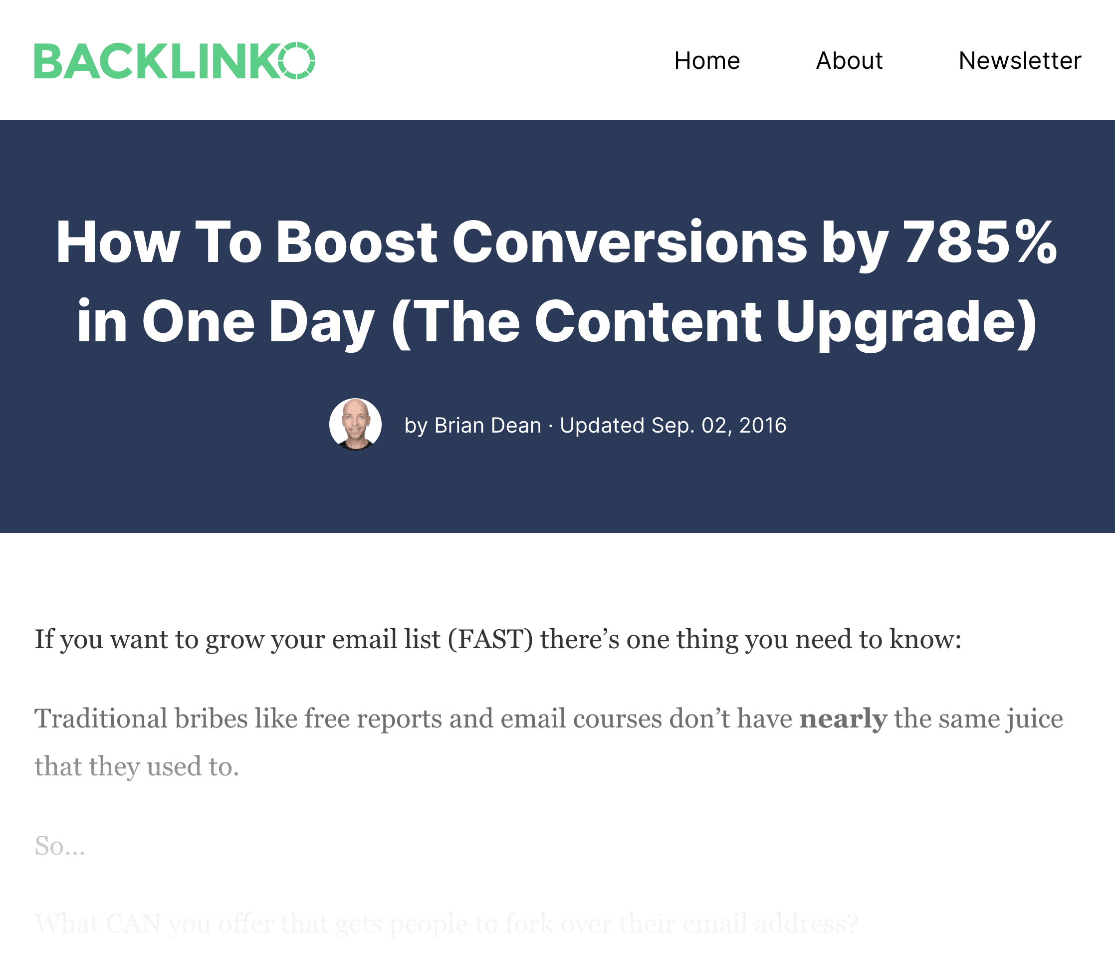 Backlinko Increase Conversions post Backlinko Increase Conversions post