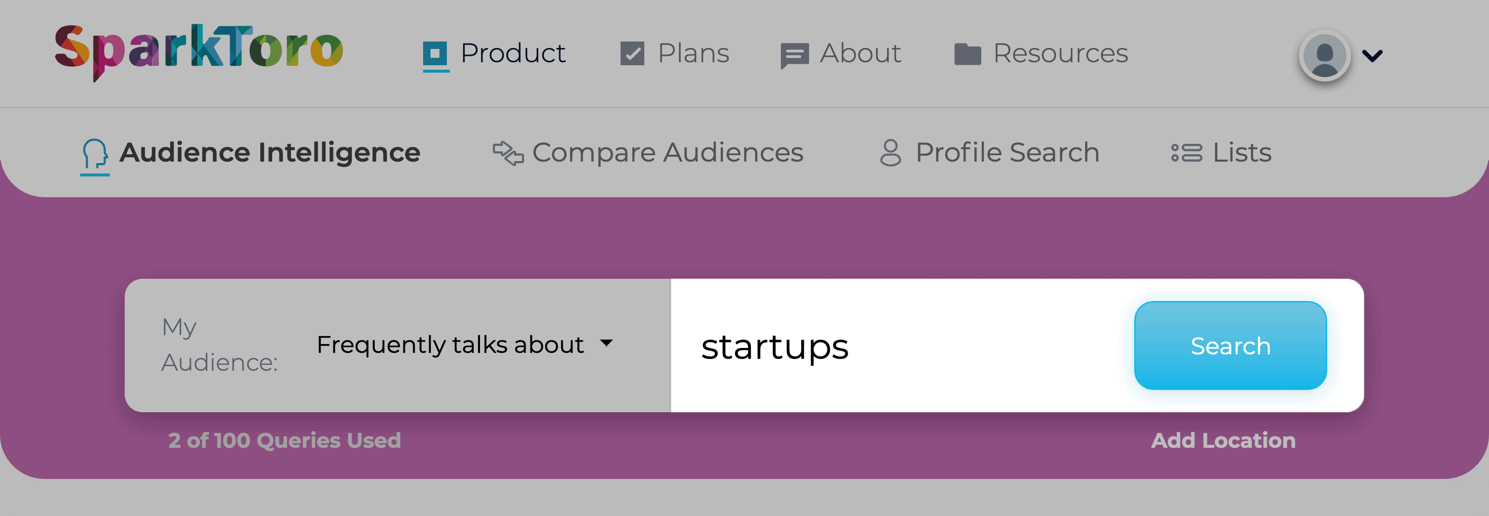 Sparktoro – Audience Intelligence Startups