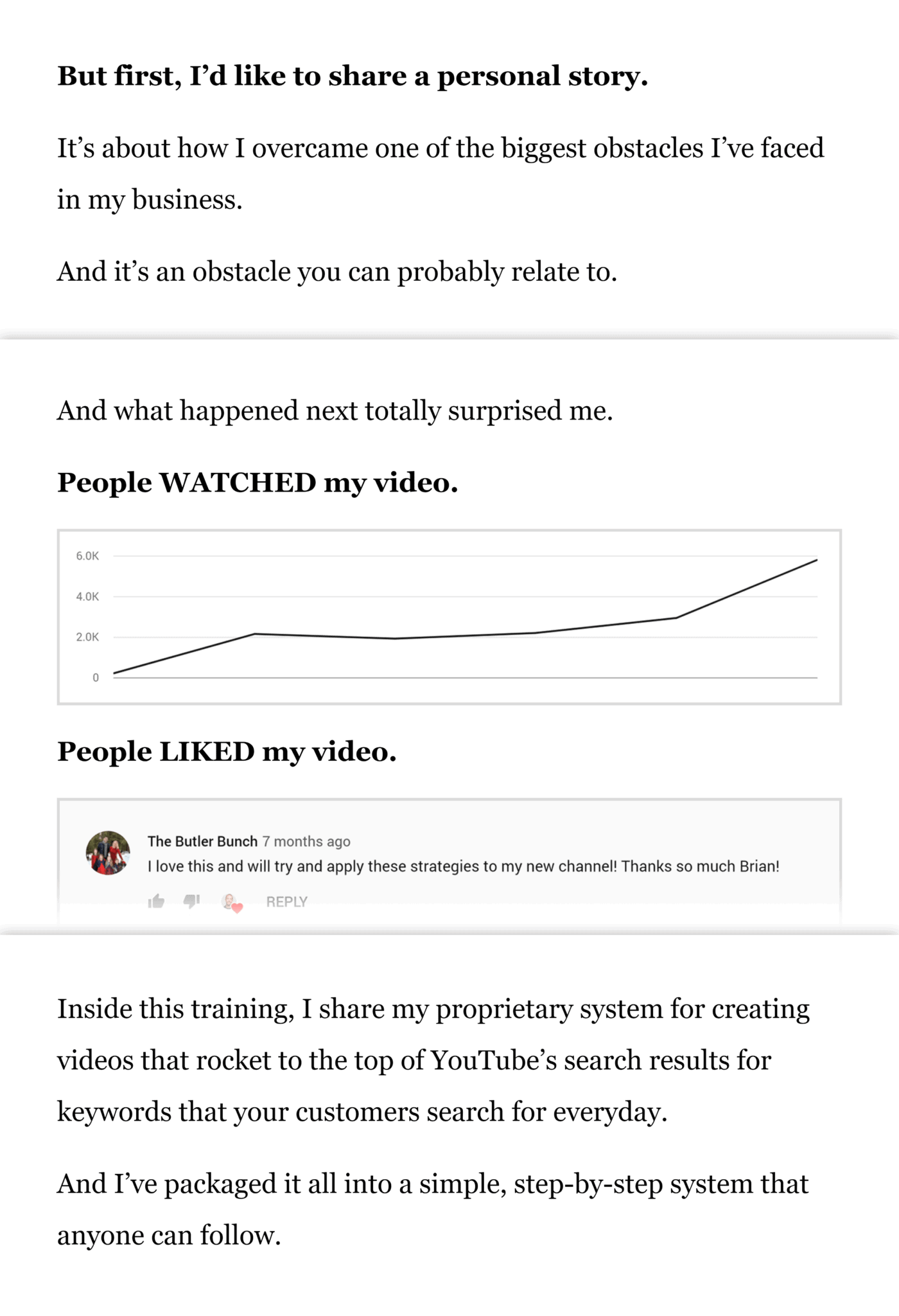 Firstpagevideos – 销售页故事