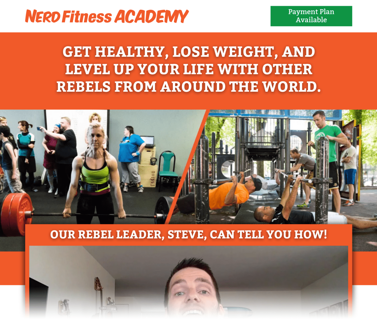 Nerdfitness Academy – 概览页