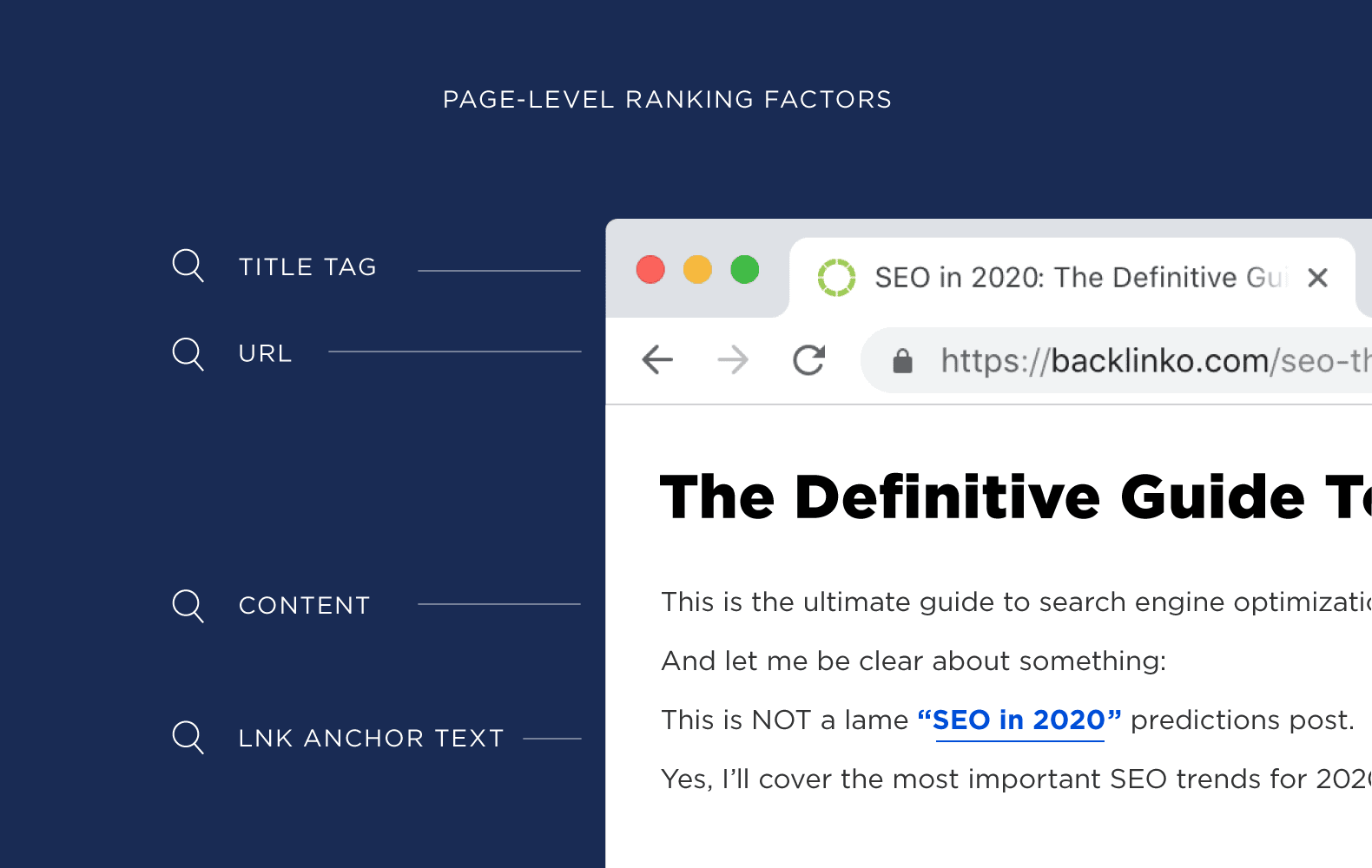 Page Level Ranking Factors Visual