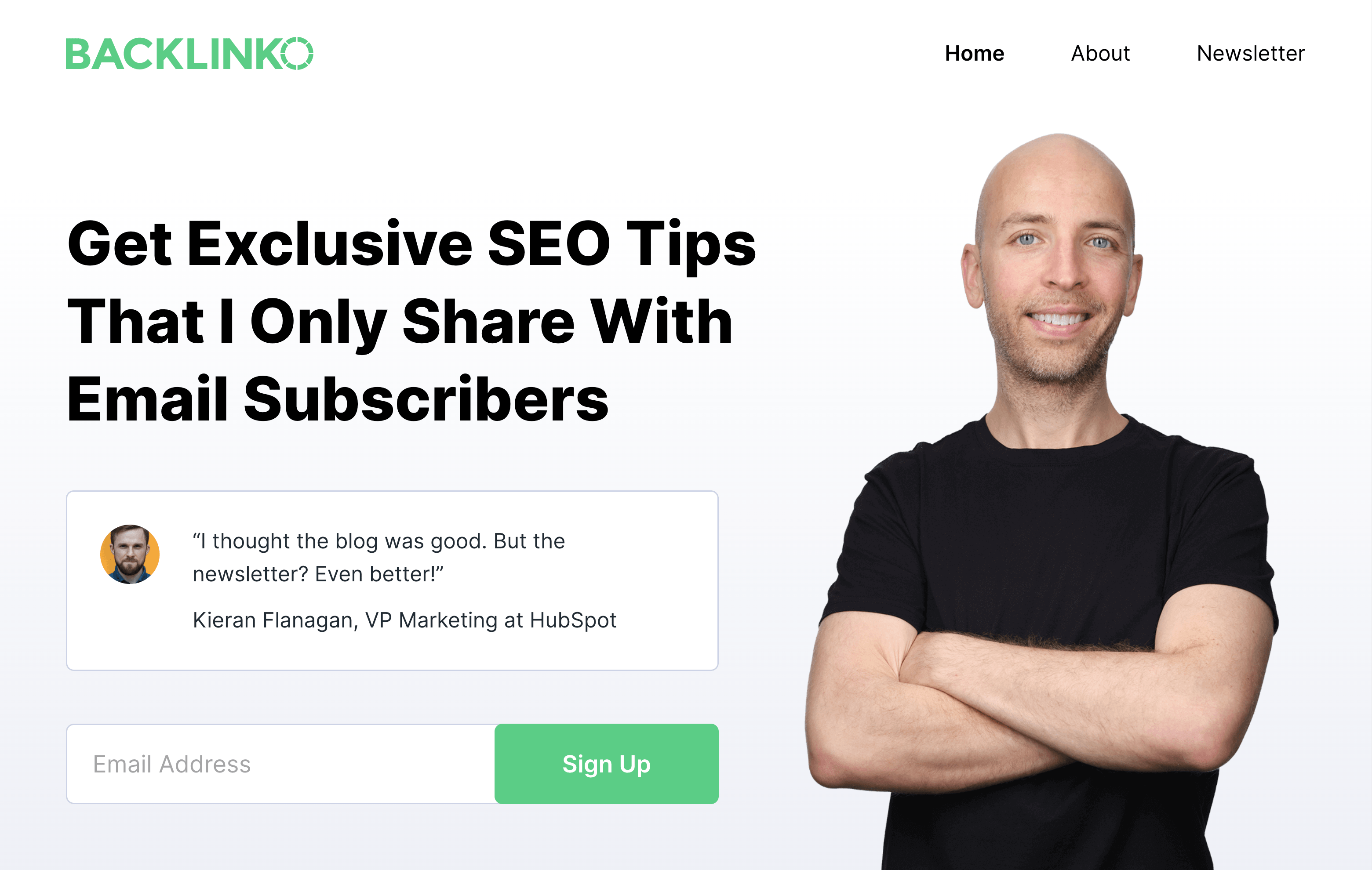 Backlinko homepage Backlinko homepage