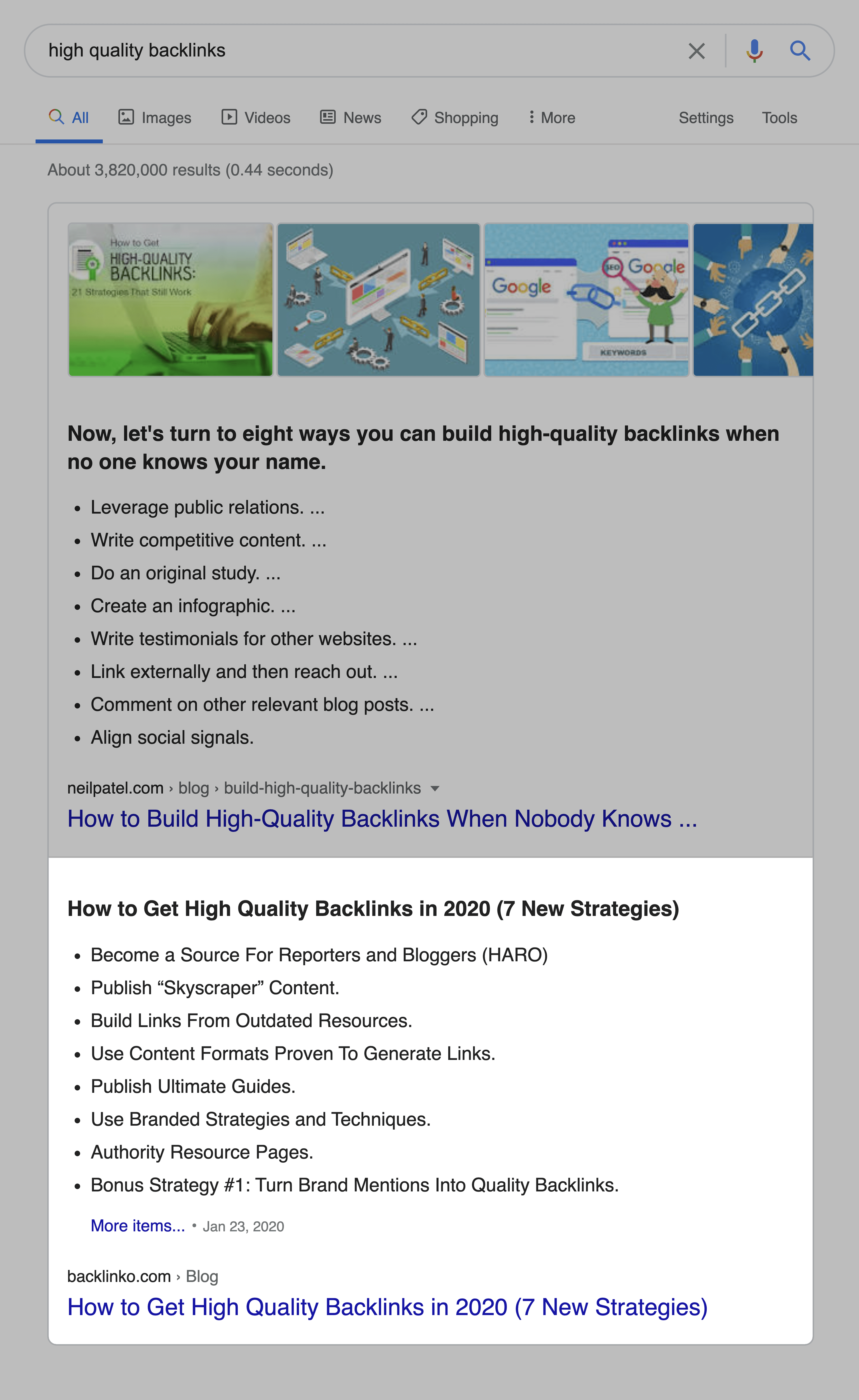 High Quality Backlinks SERPs High Quality Backlinks SERPs