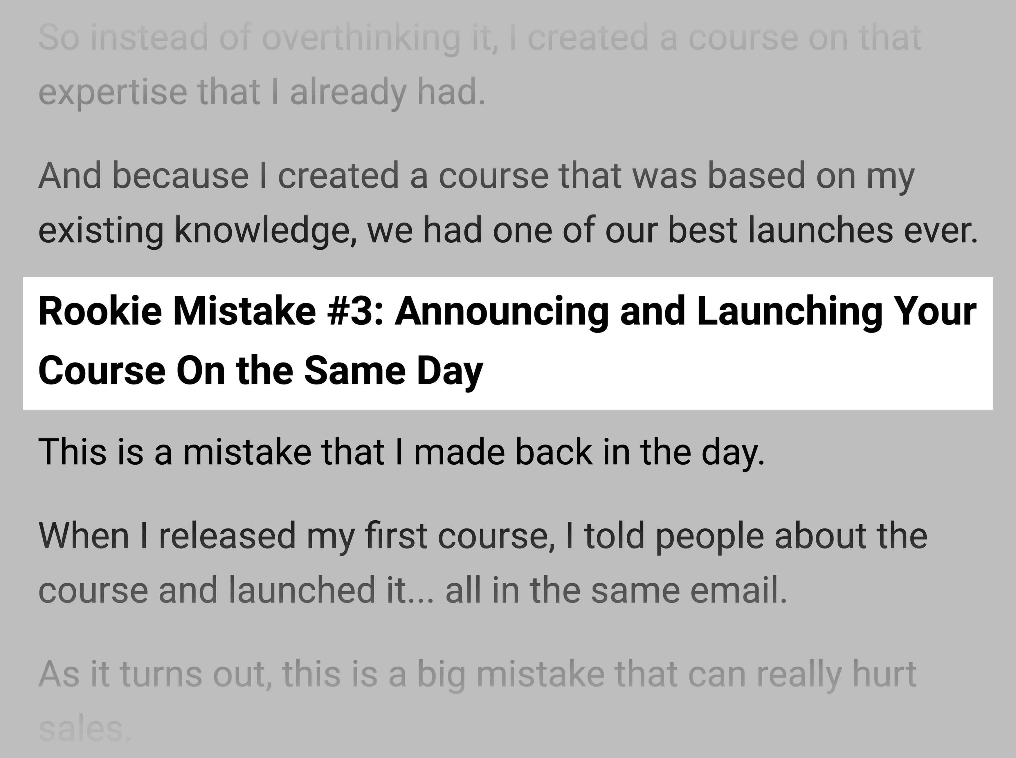 Backlinko Newsletter – Rookie Mistake 3