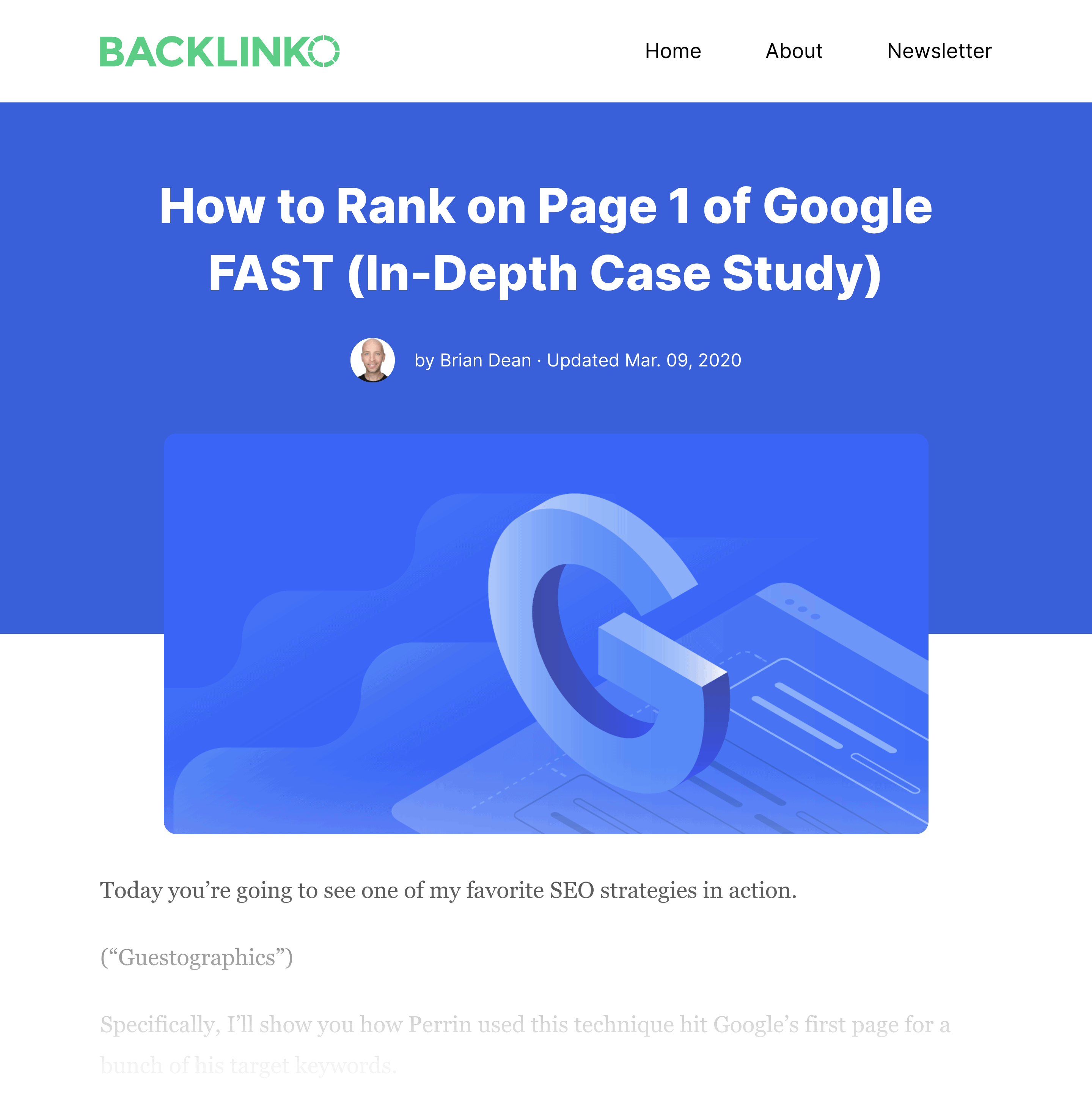 How To Rank On Page 1 Of Google Fast Post