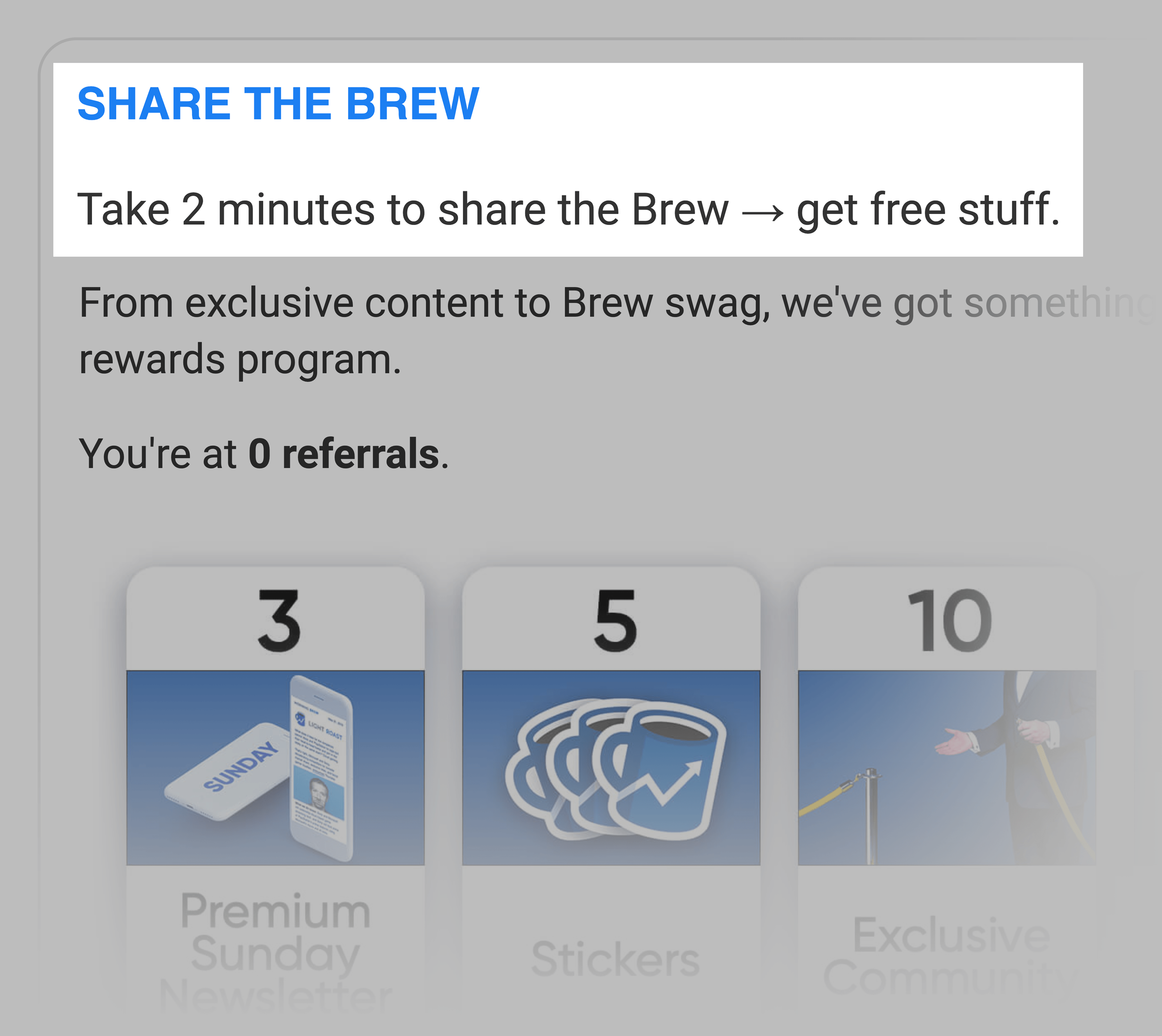 Share The Brew – Email Forward