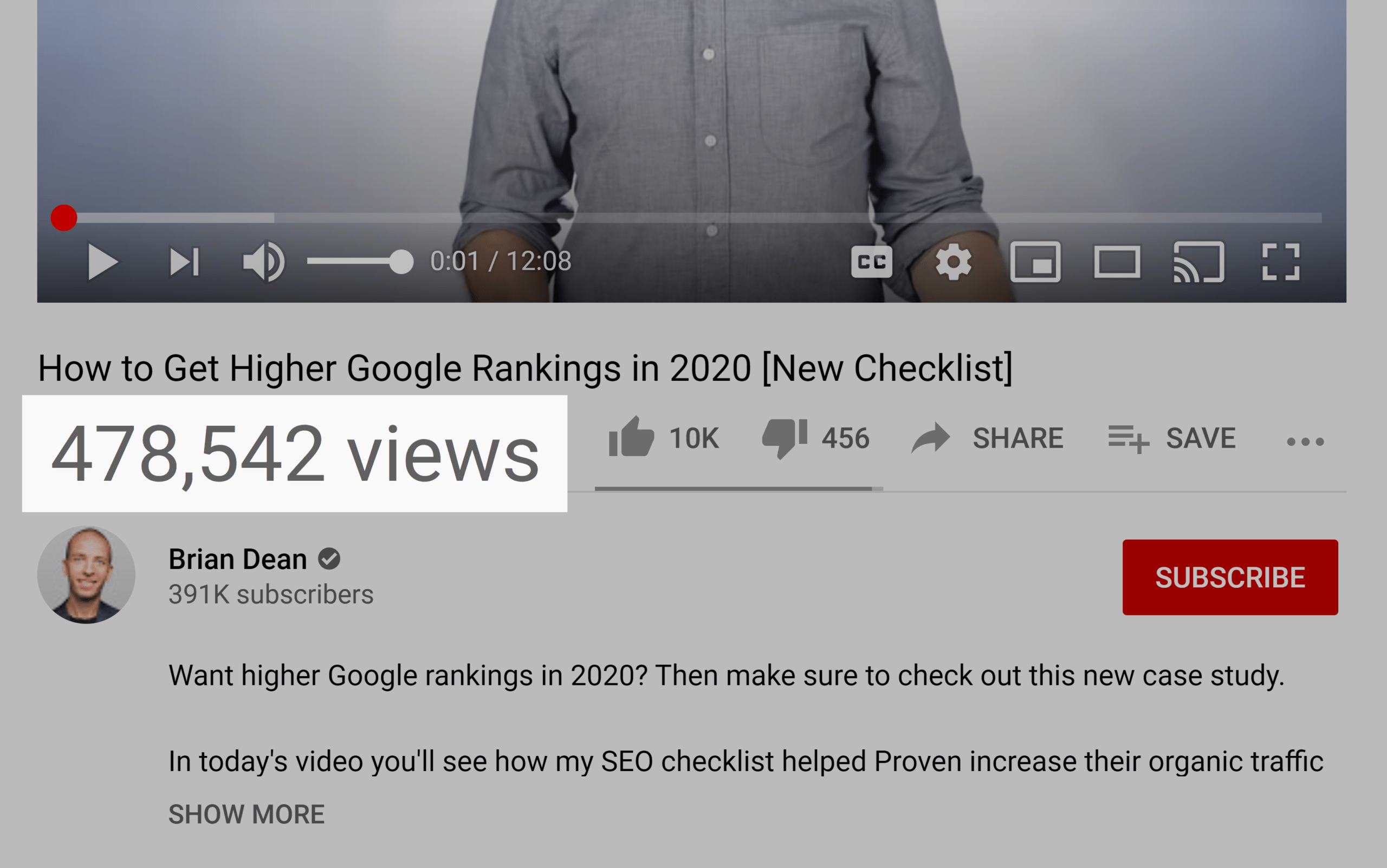 Higher Google rankings – Video views Higher Google rankings – Video views