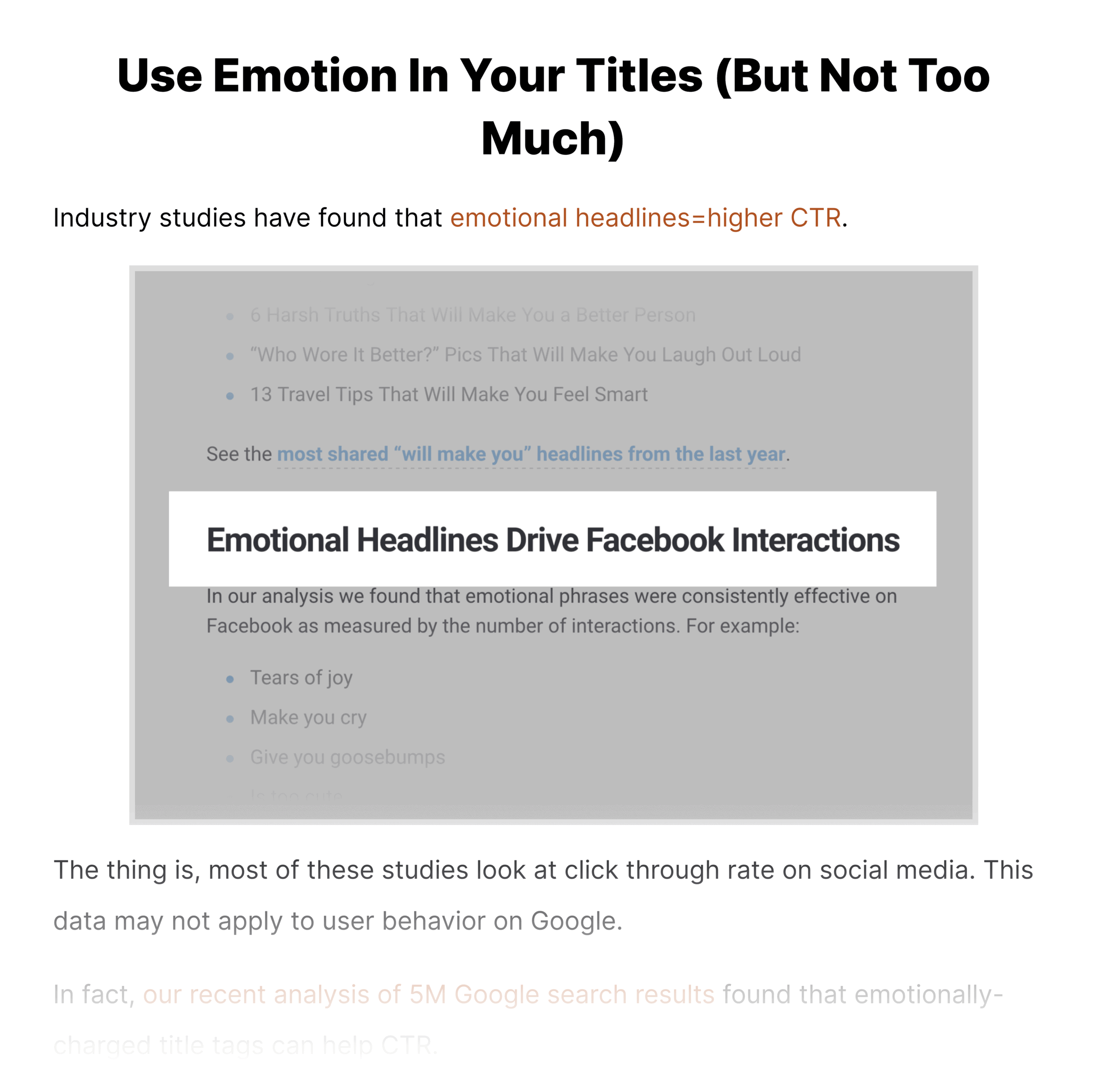 SEO Copywriting Post Use Emotion In Your Titles