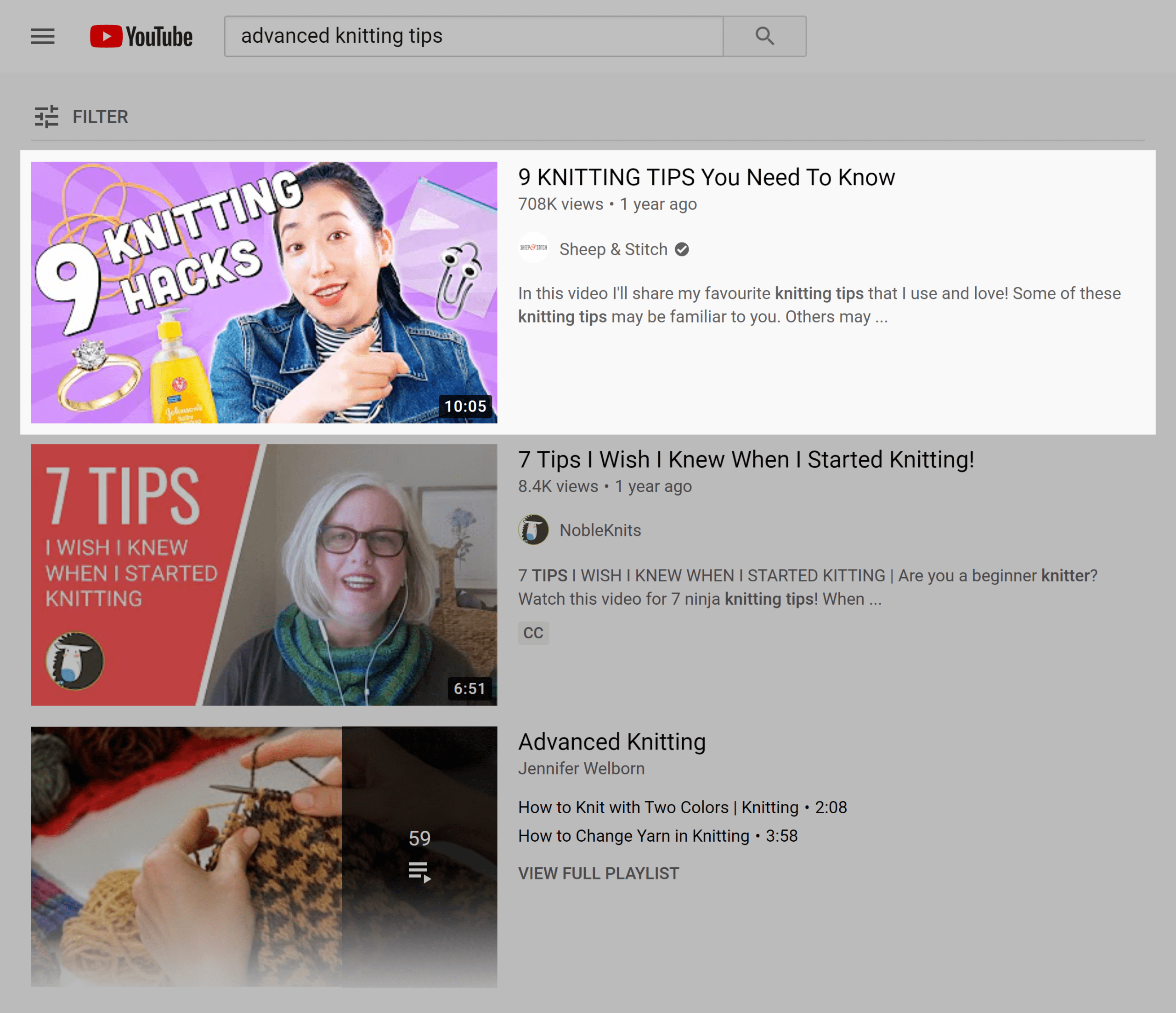 YouTube search results – Advanced knitting tips YouTube search results – Advanced knitting tips