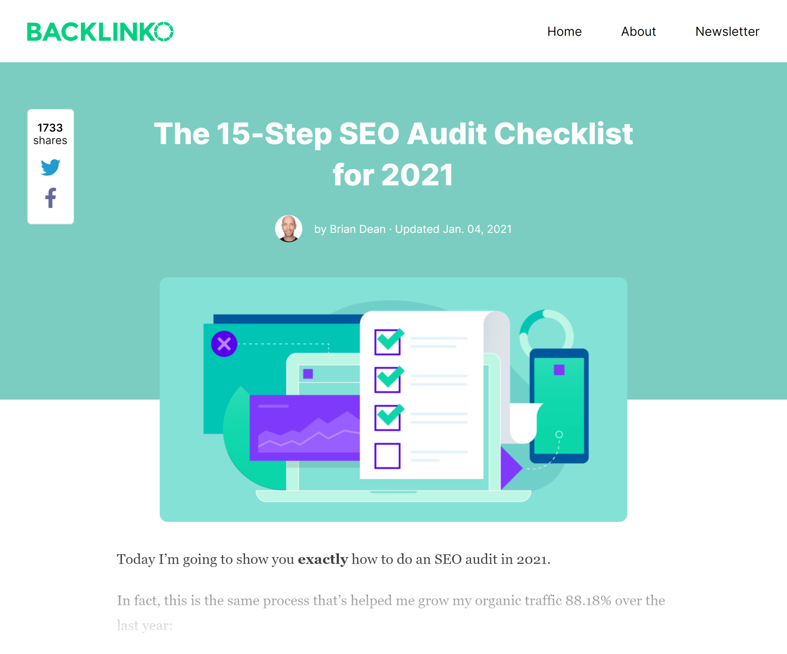 Backlinko – تدقيق موقع SEO