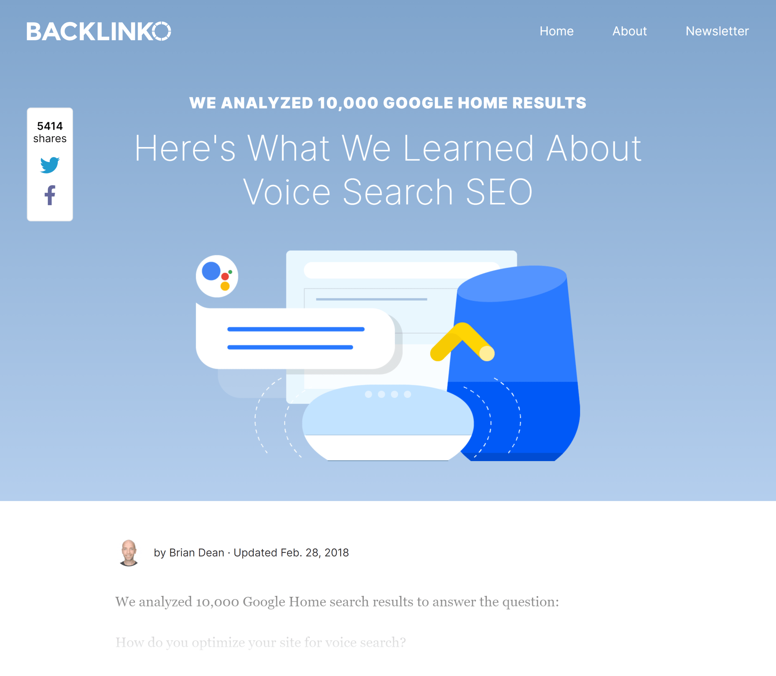 Backlinko – 语音搜索 SEO 研究