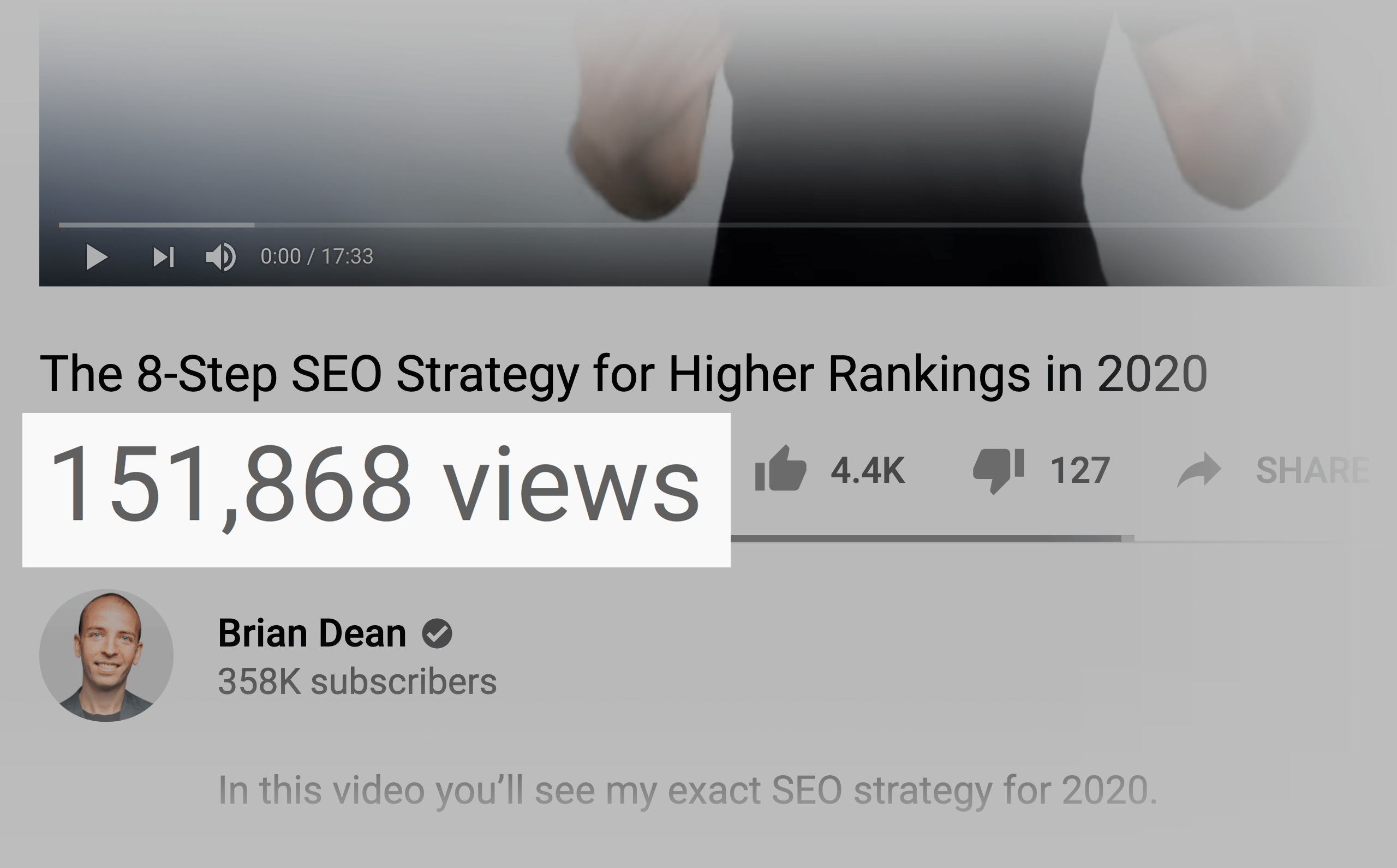 Brian Dean – SEO strategy YouTube video Brian Dean – SEO strategy YouTube video