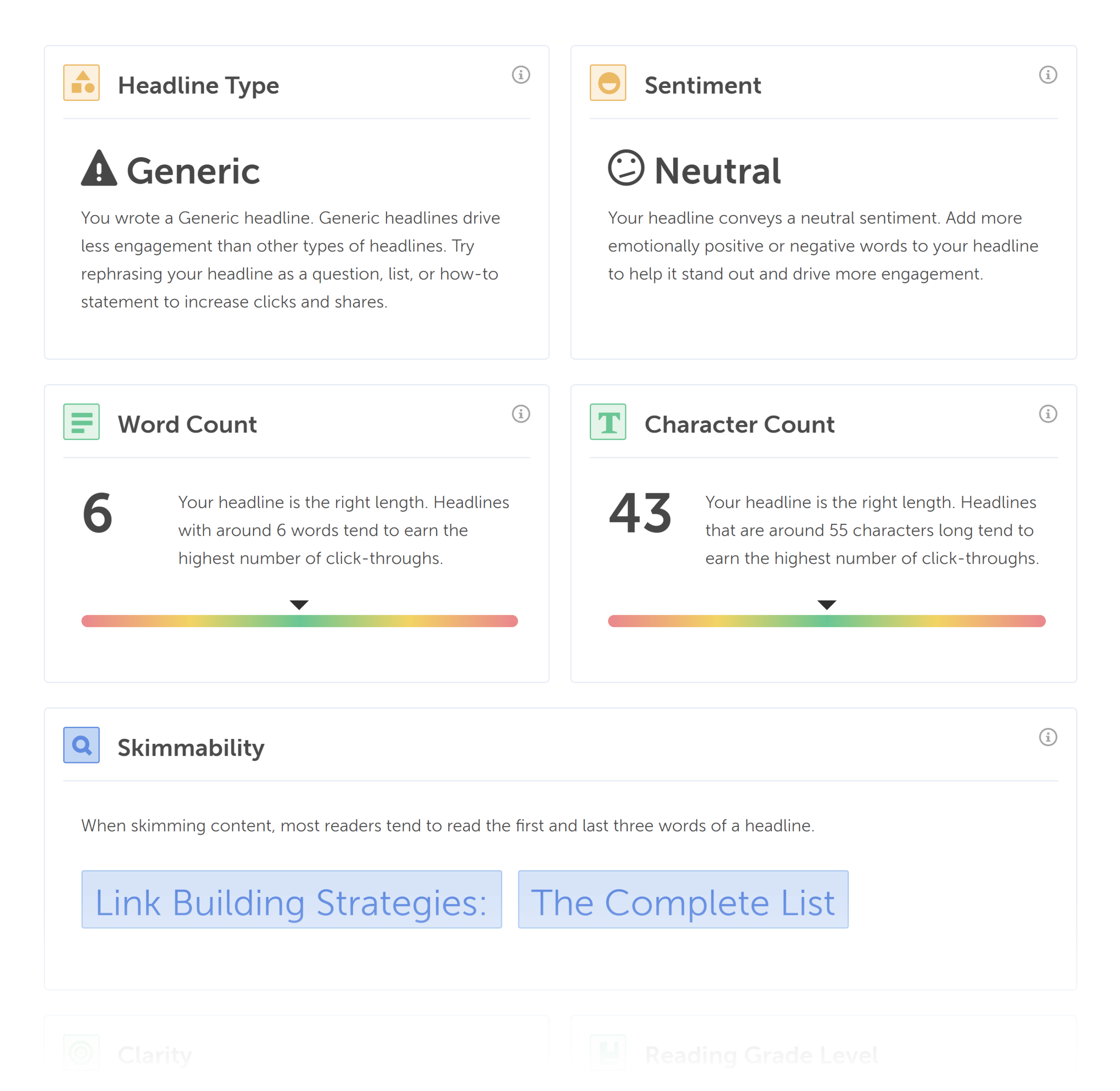 CoSchedule – Headline Analyzer – Suggestions