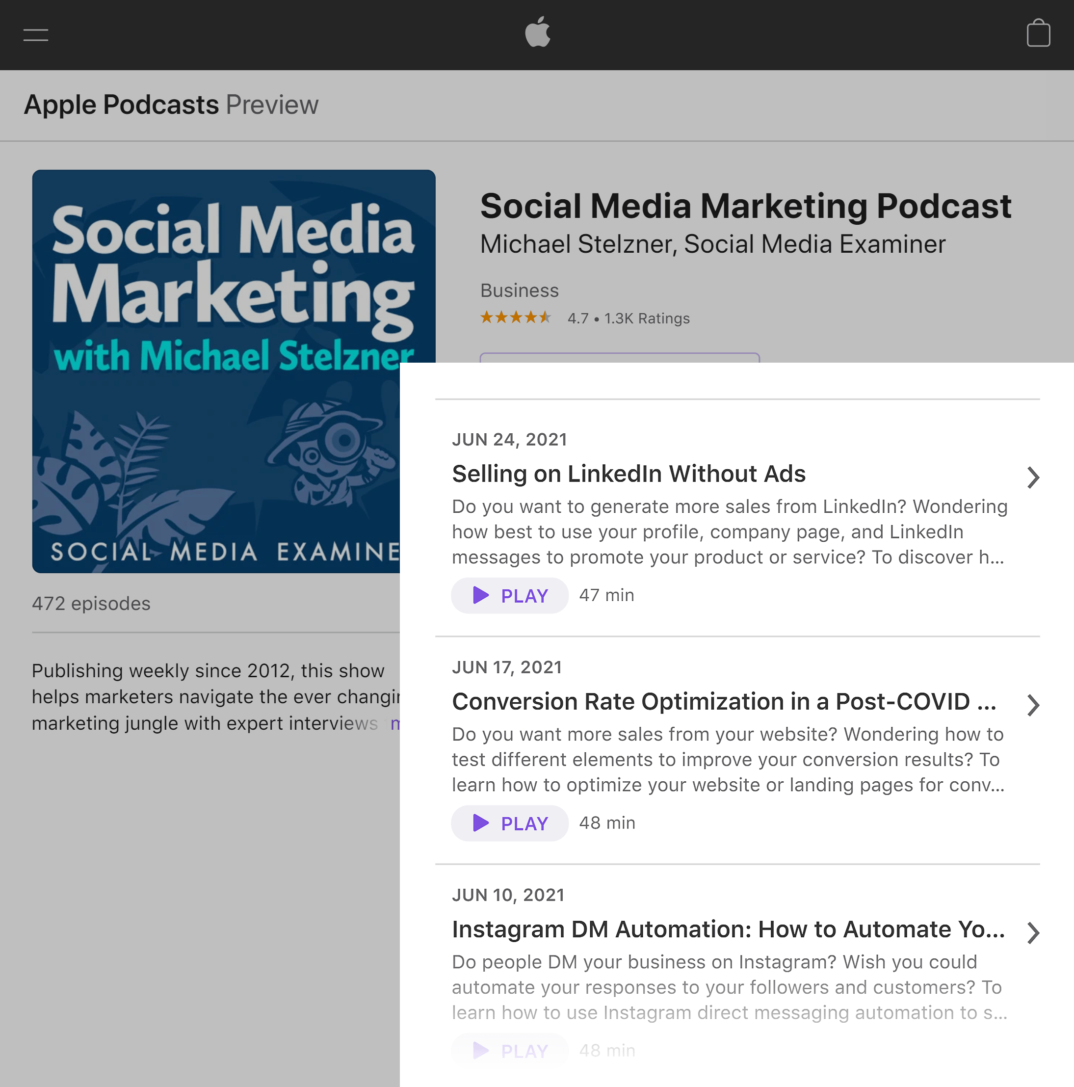 Social Media Marketing podcast