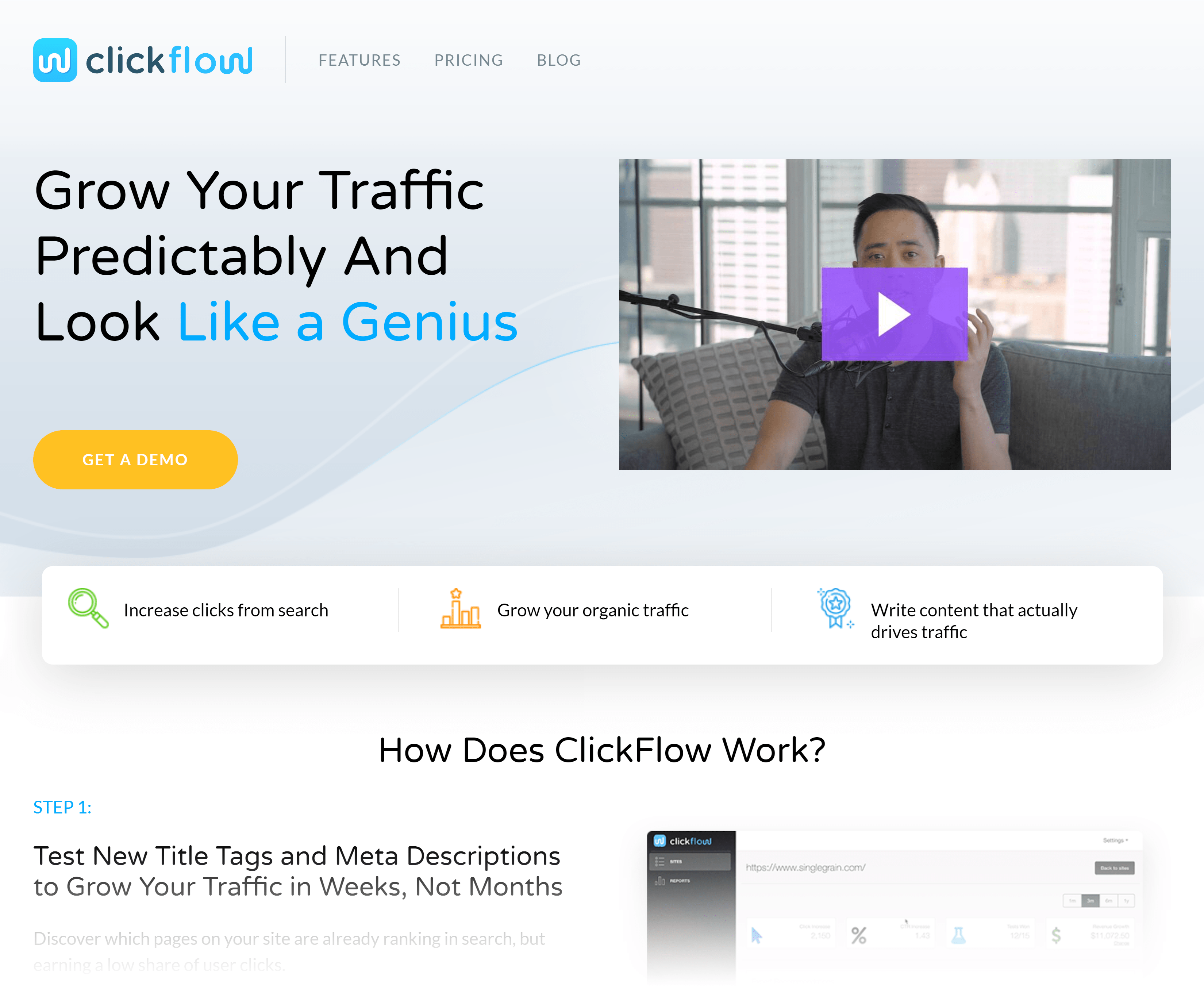 Clickflow – Homepage