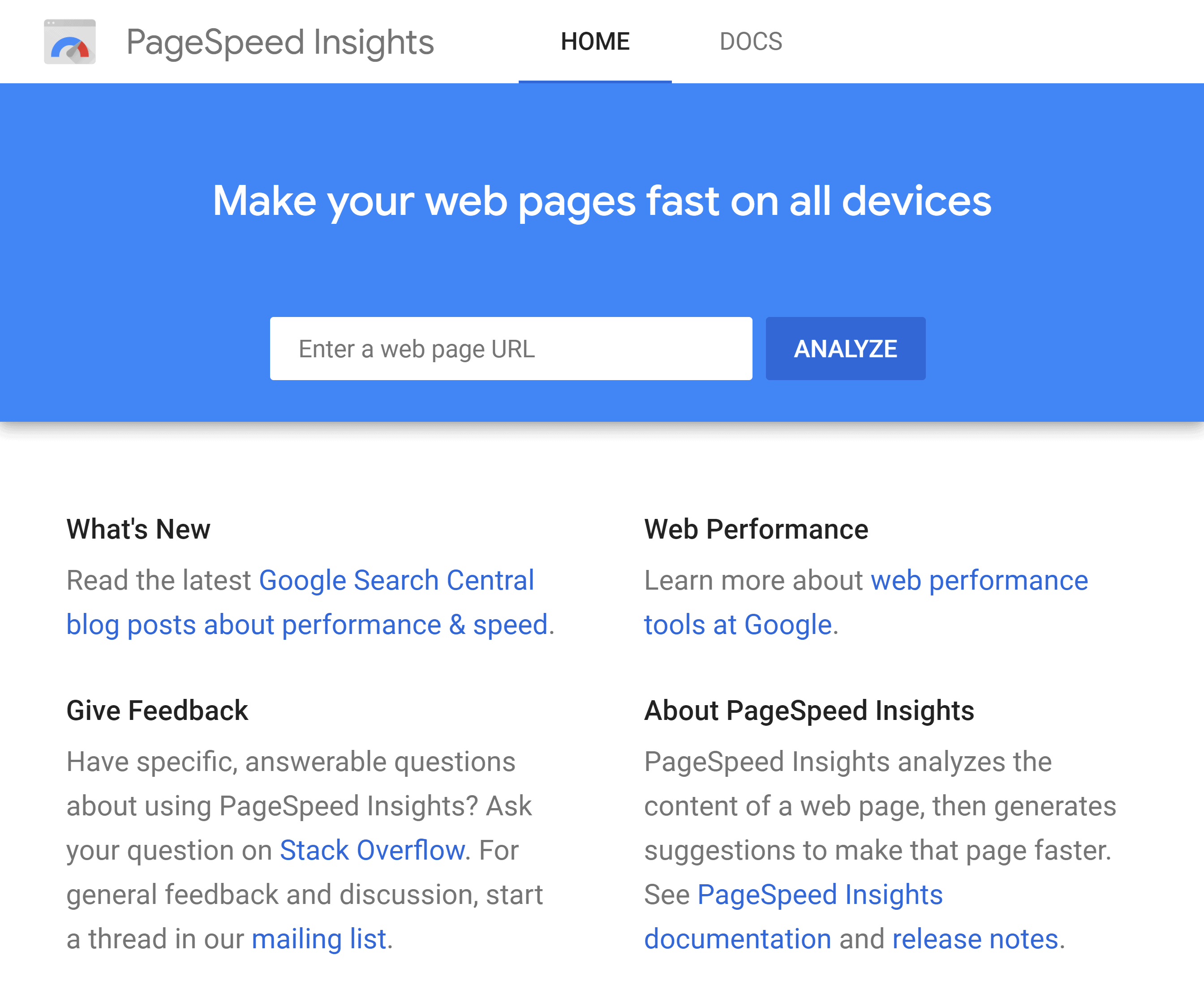 جوجل PageSpeed ​​رؤى