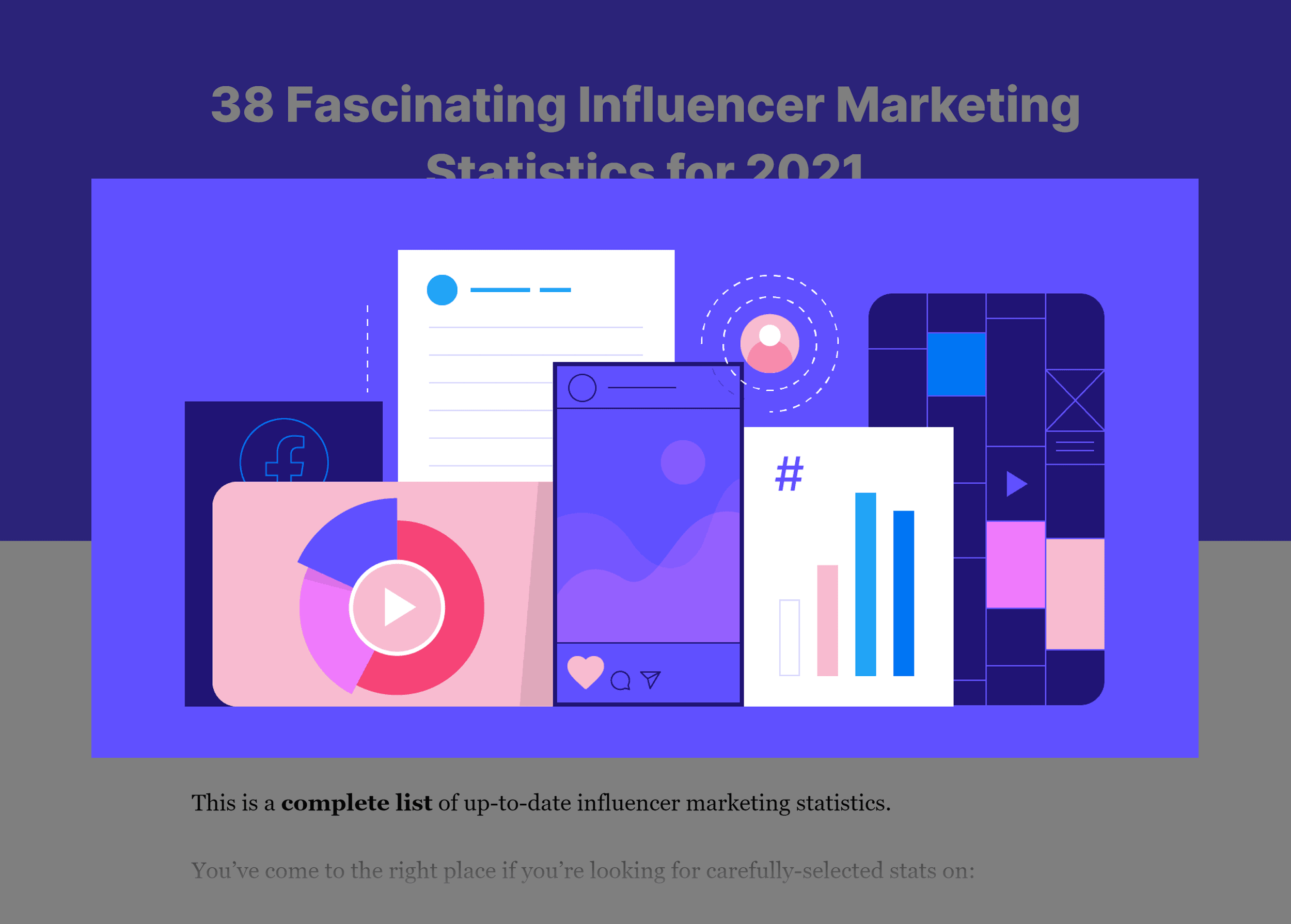 Influencer marketing stats post – Featured image