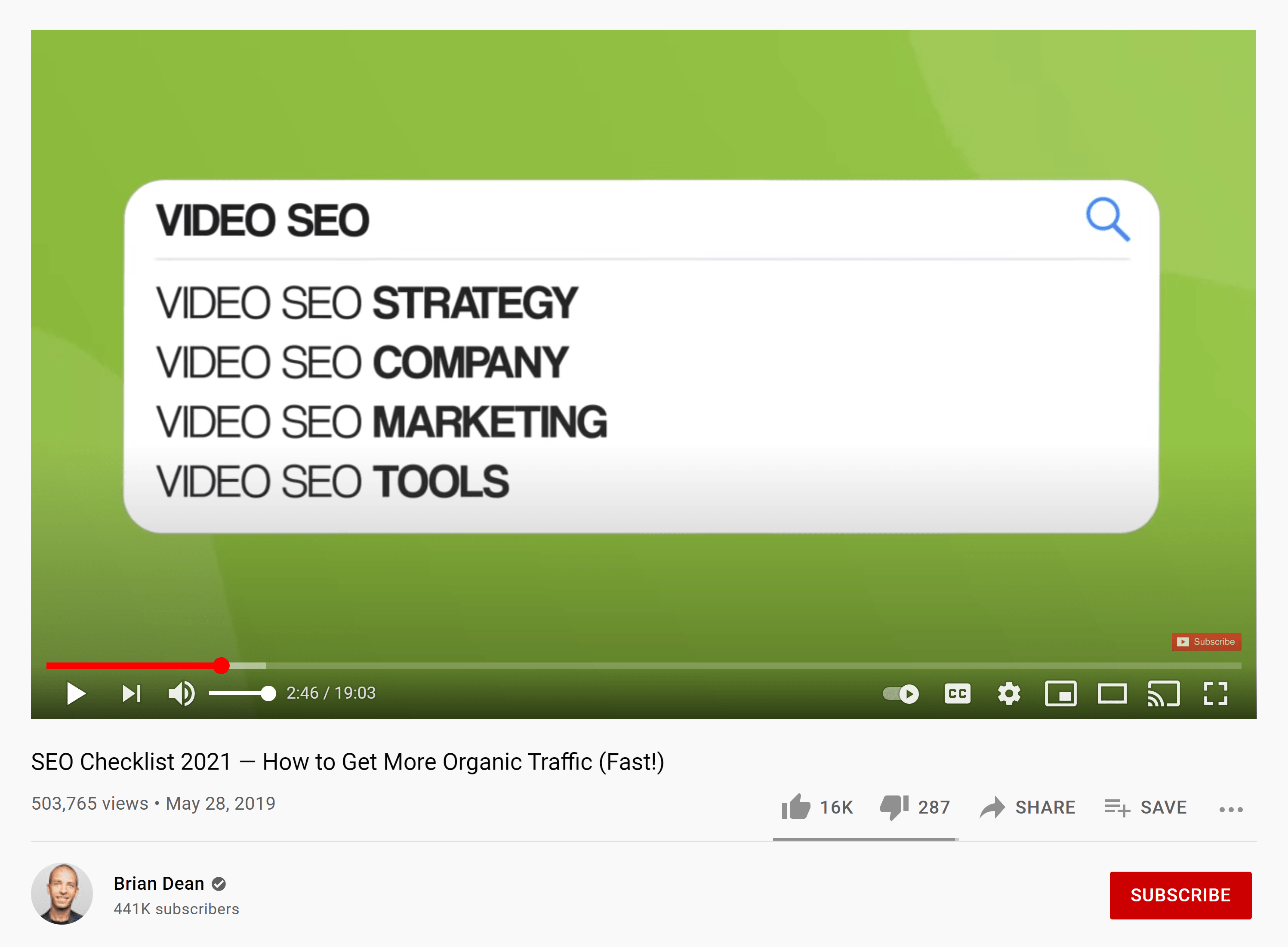 SEO checklist video – Keyword research