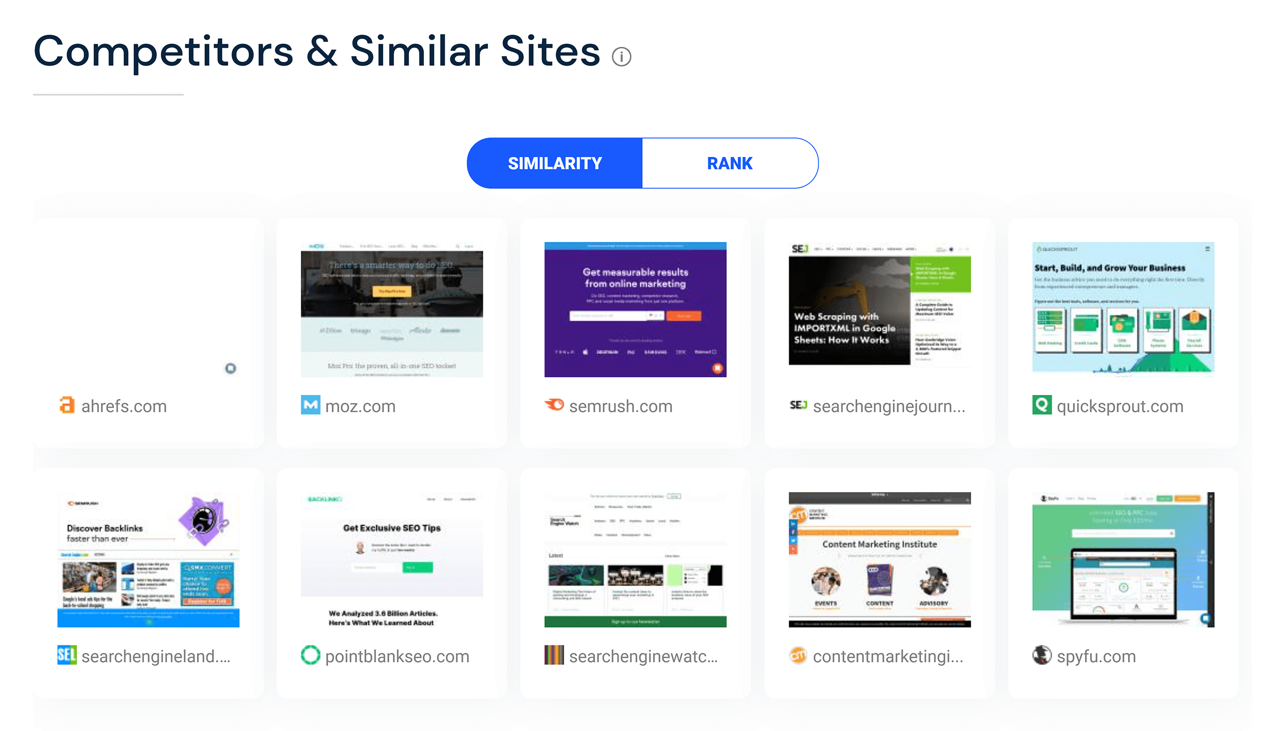 Similarweb – 竞争对手