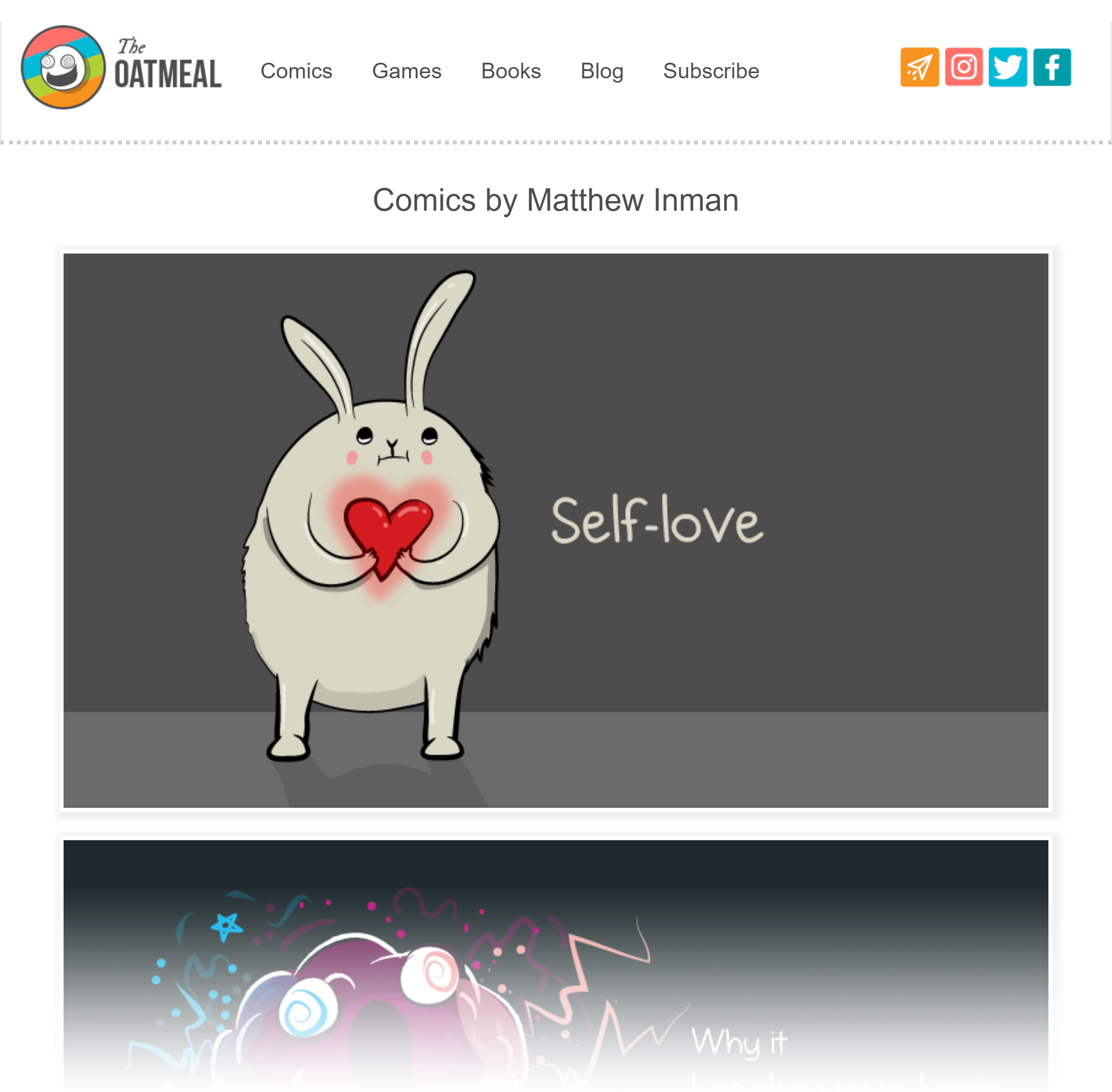 The Oatmeal – Homepage