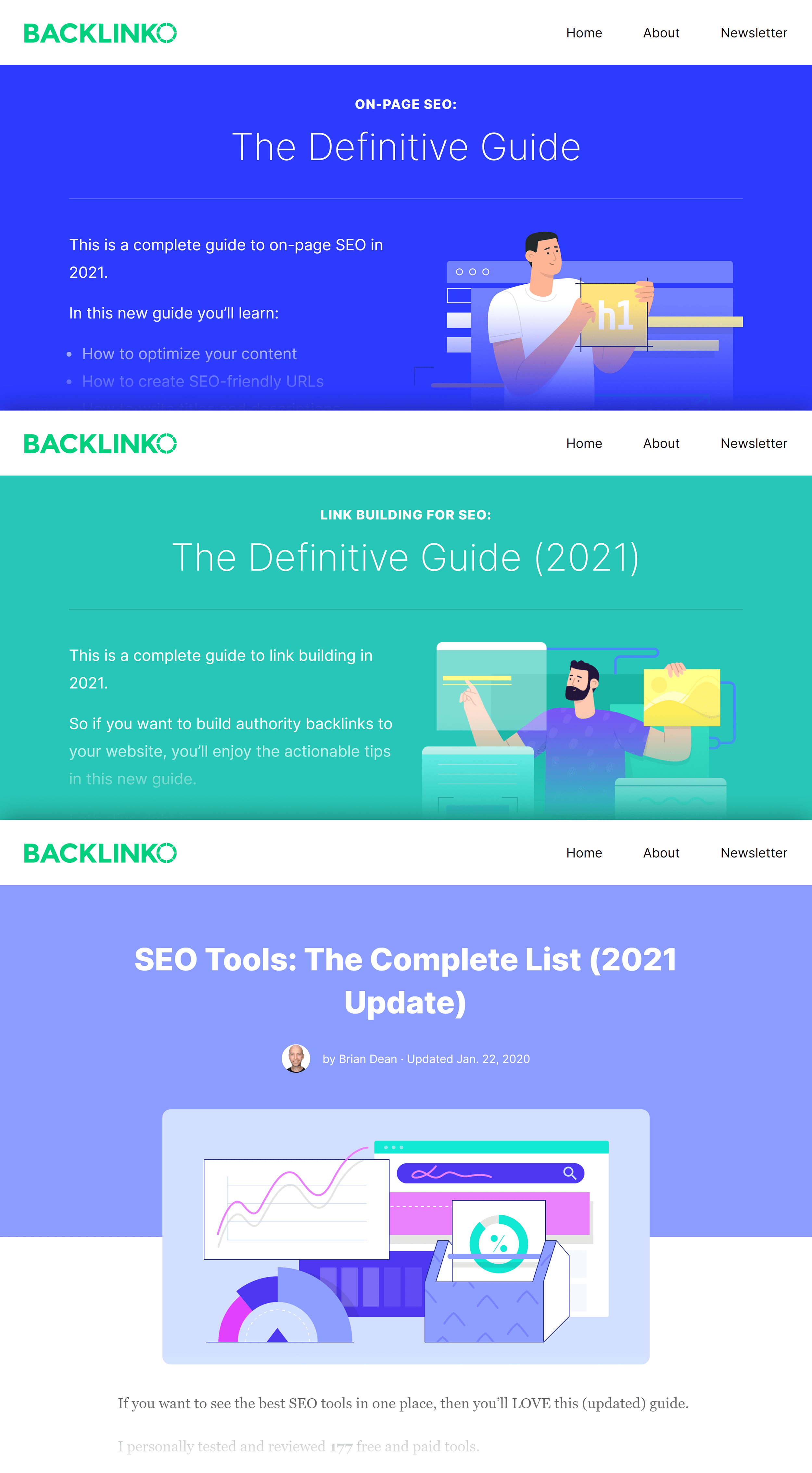 Backlinko – Post collage