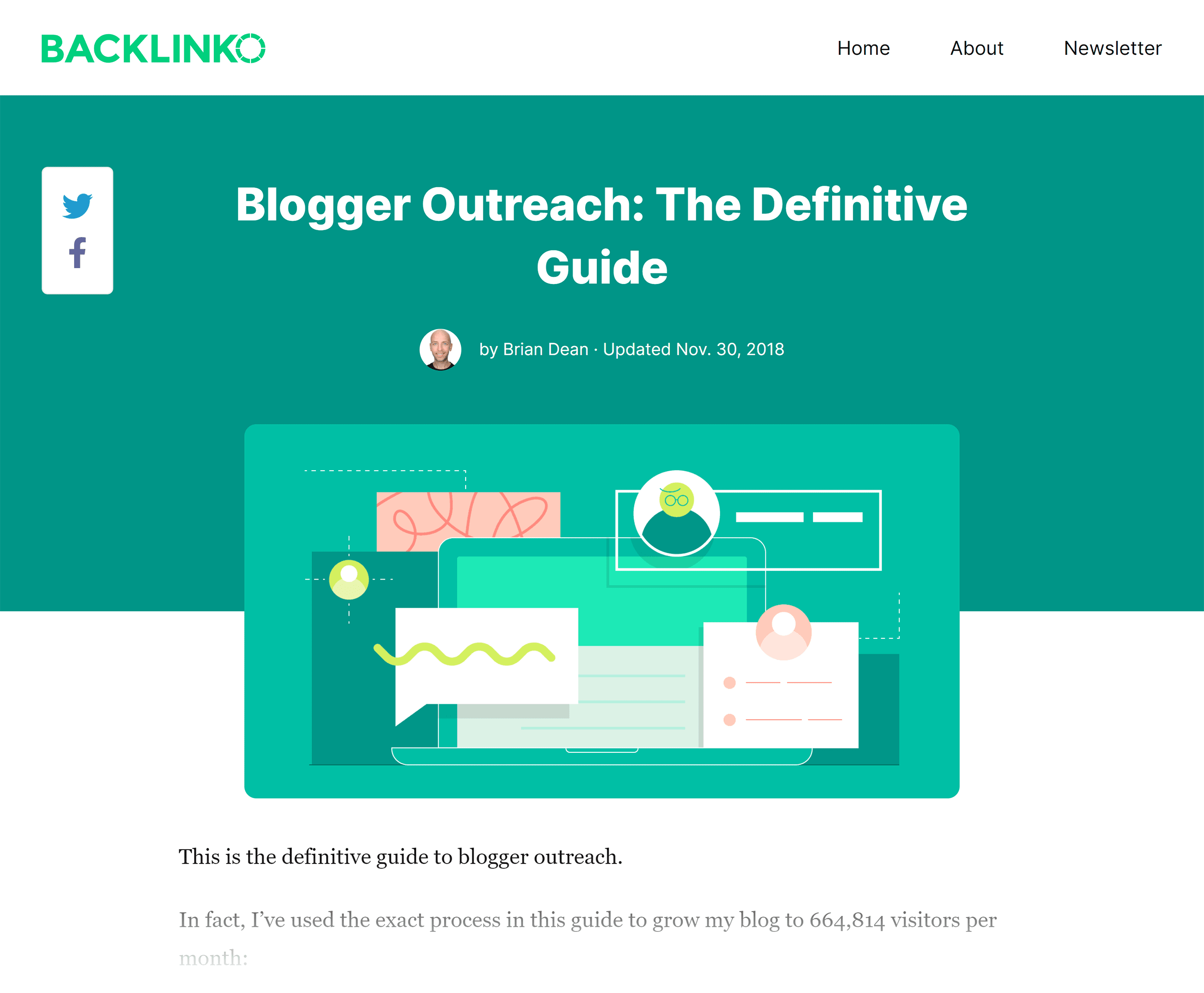 Backlinko – Blogger outreach