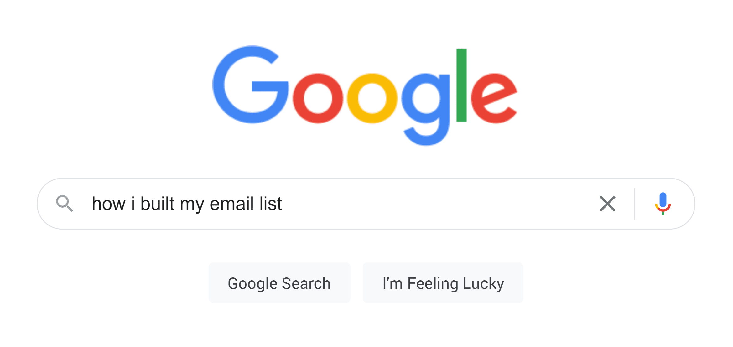 Google Search – How I built my email list