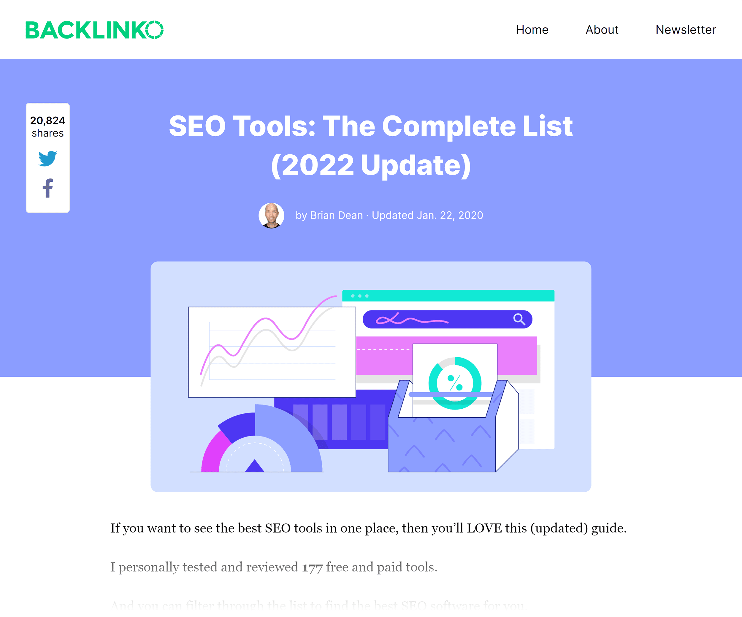 Backlinko – เครื่องมือ SEO โพสต์