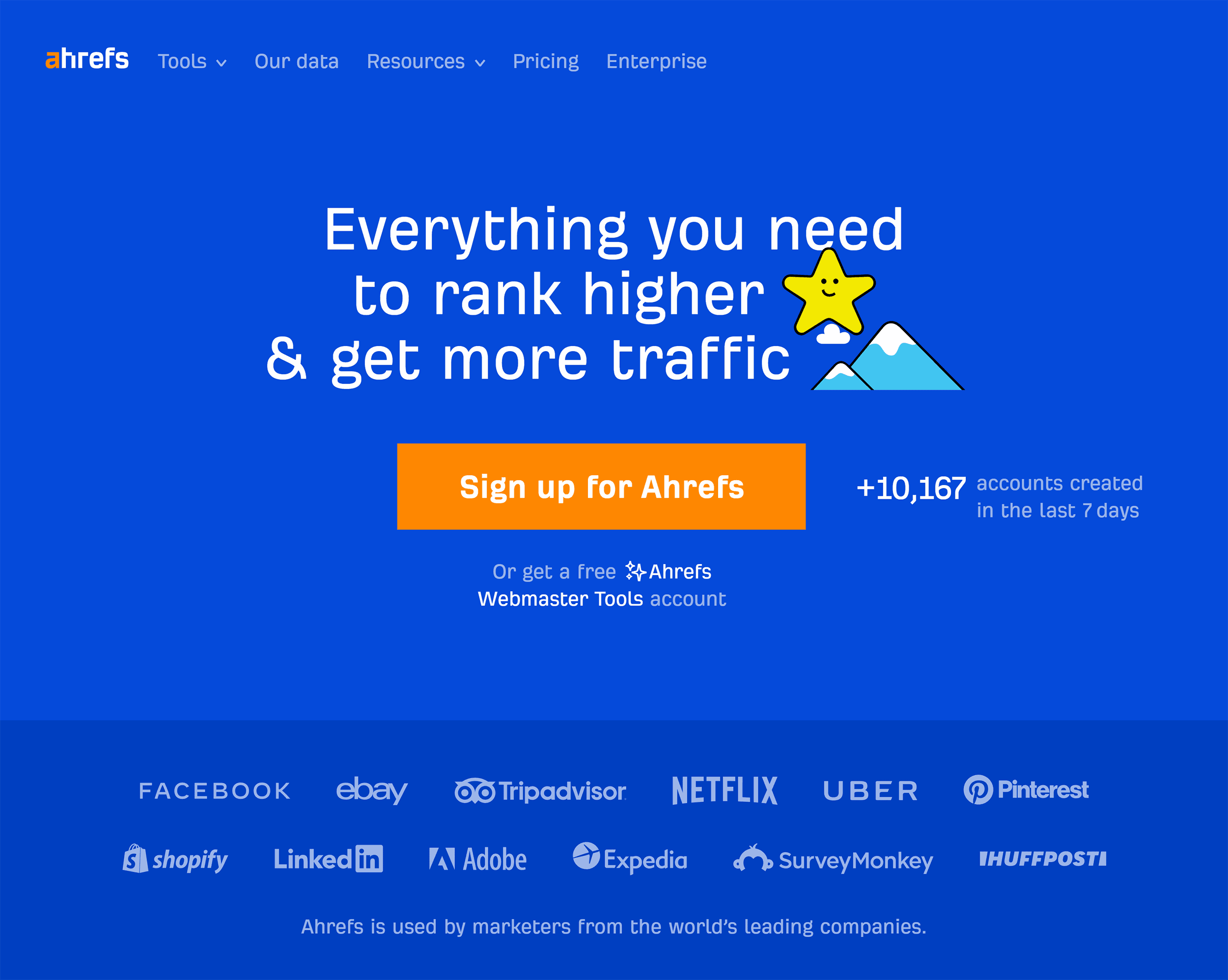 Ahrefs – Homepage