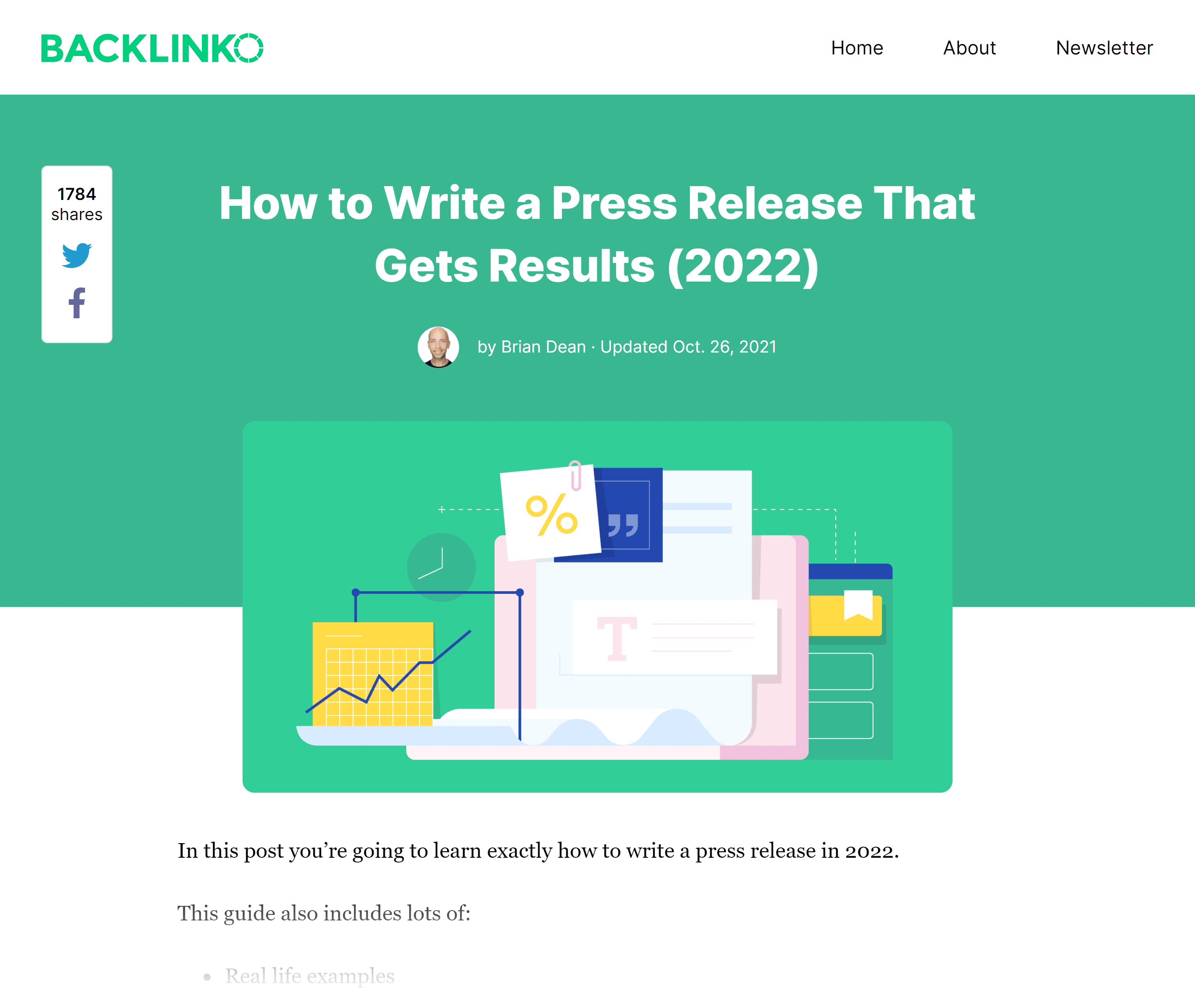 Backlinko – Write a press release