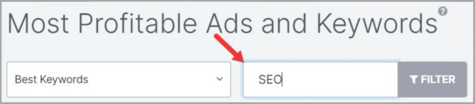 Filter Ads for circumstantial  keywords