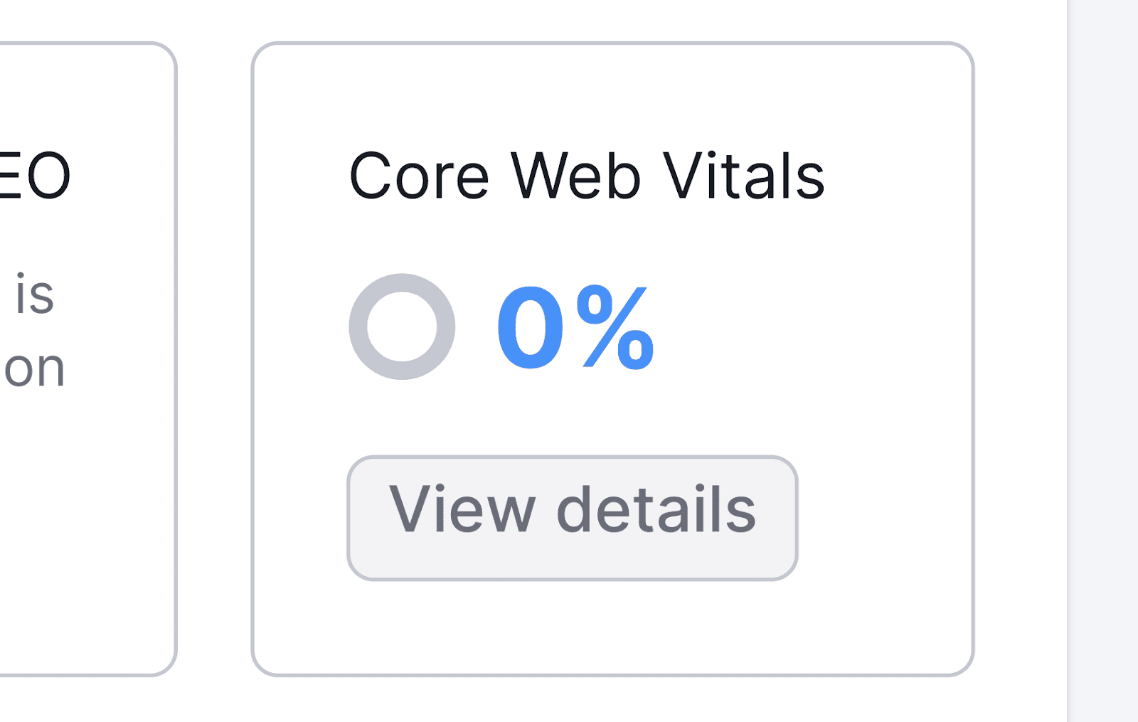 View details under Core Web Vitals