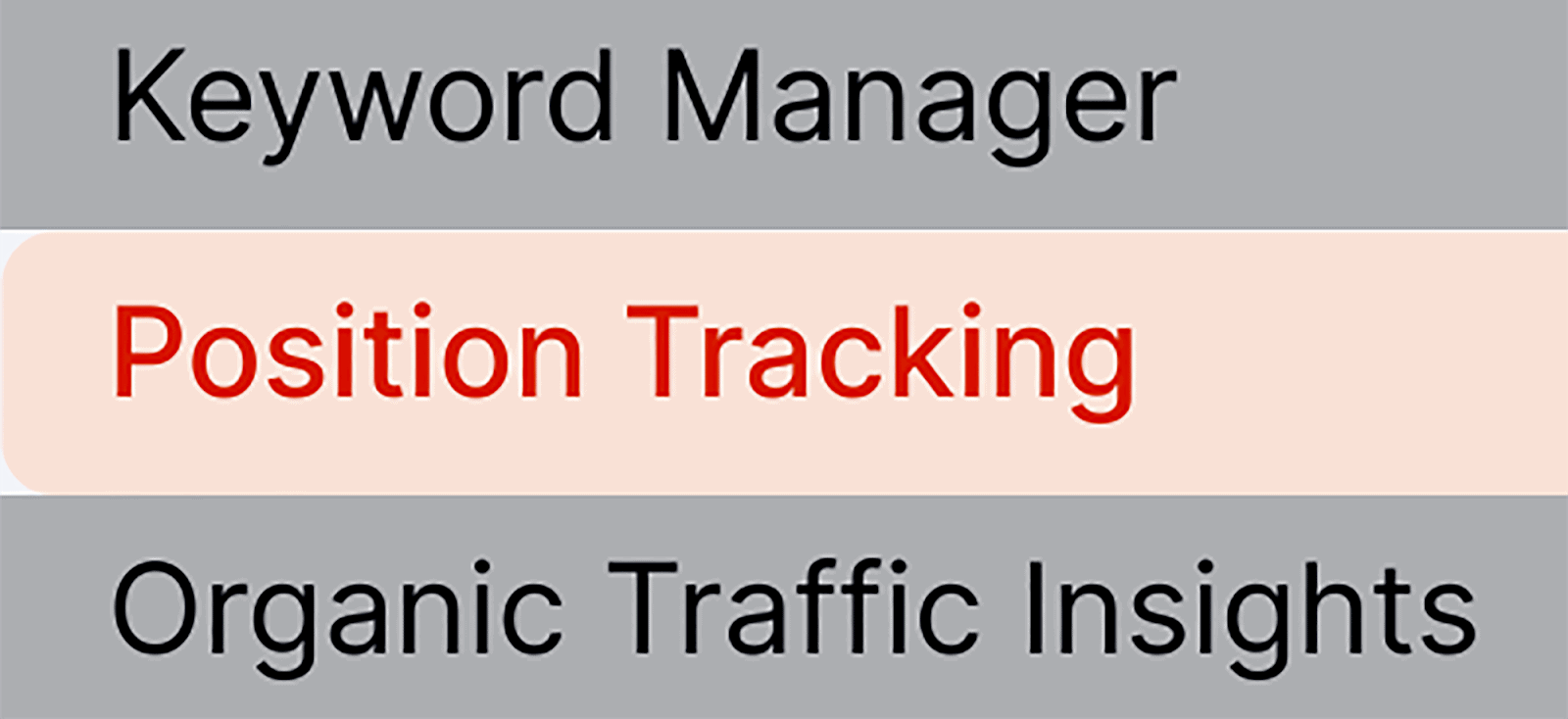 Position Tracking connected  SEMrush