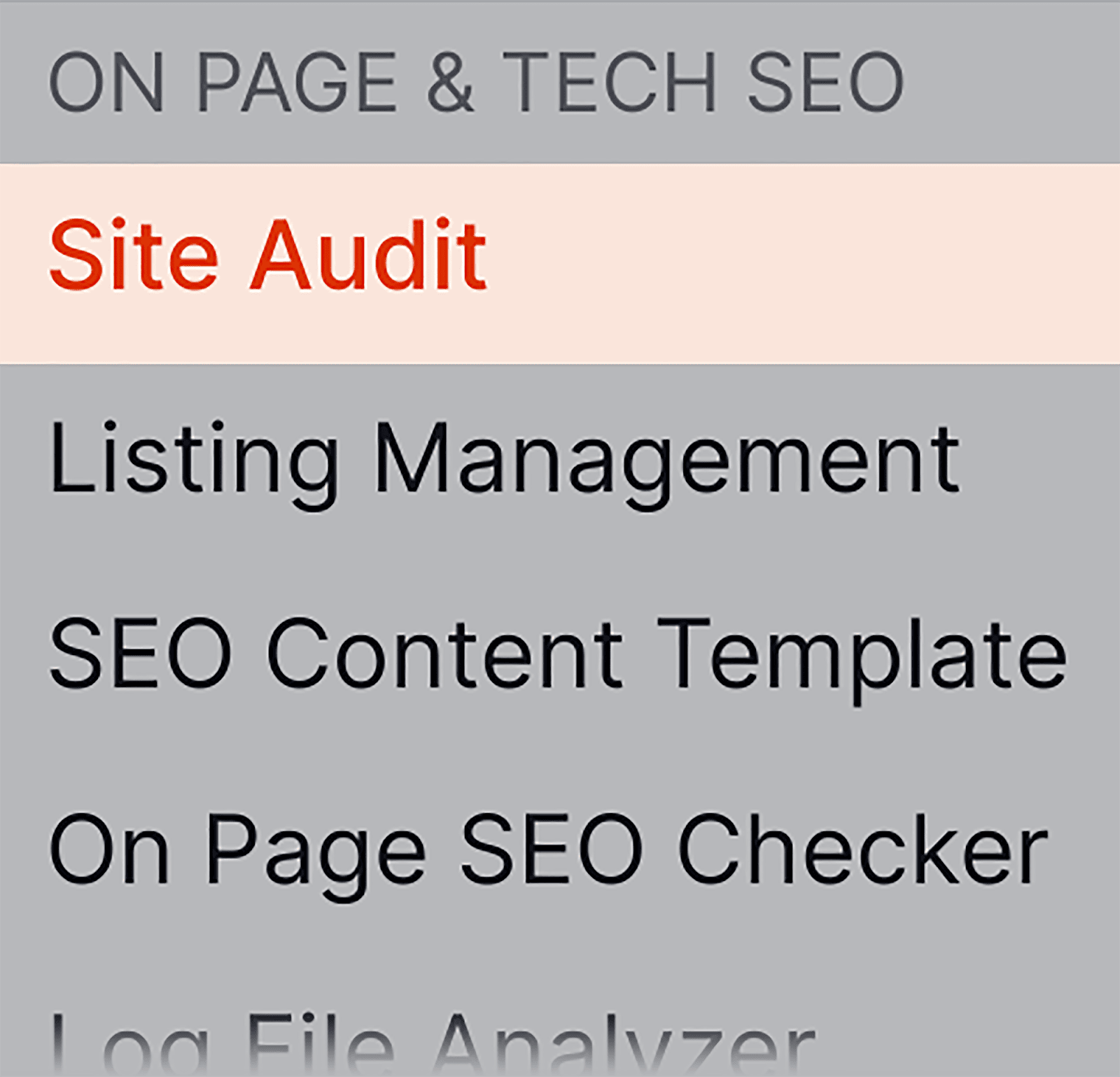 SEMrush Site Audit Tool