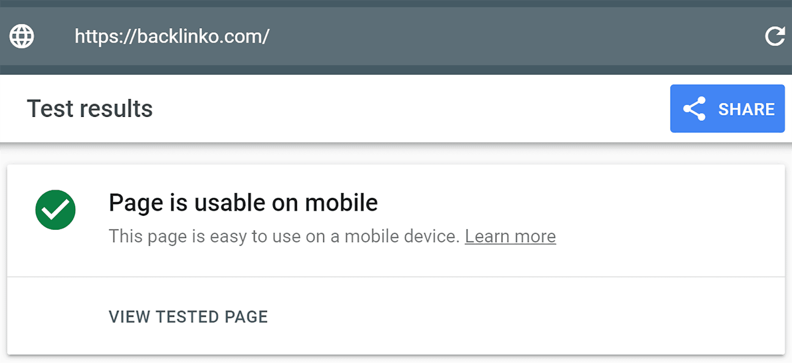 Page usable connected  mobile