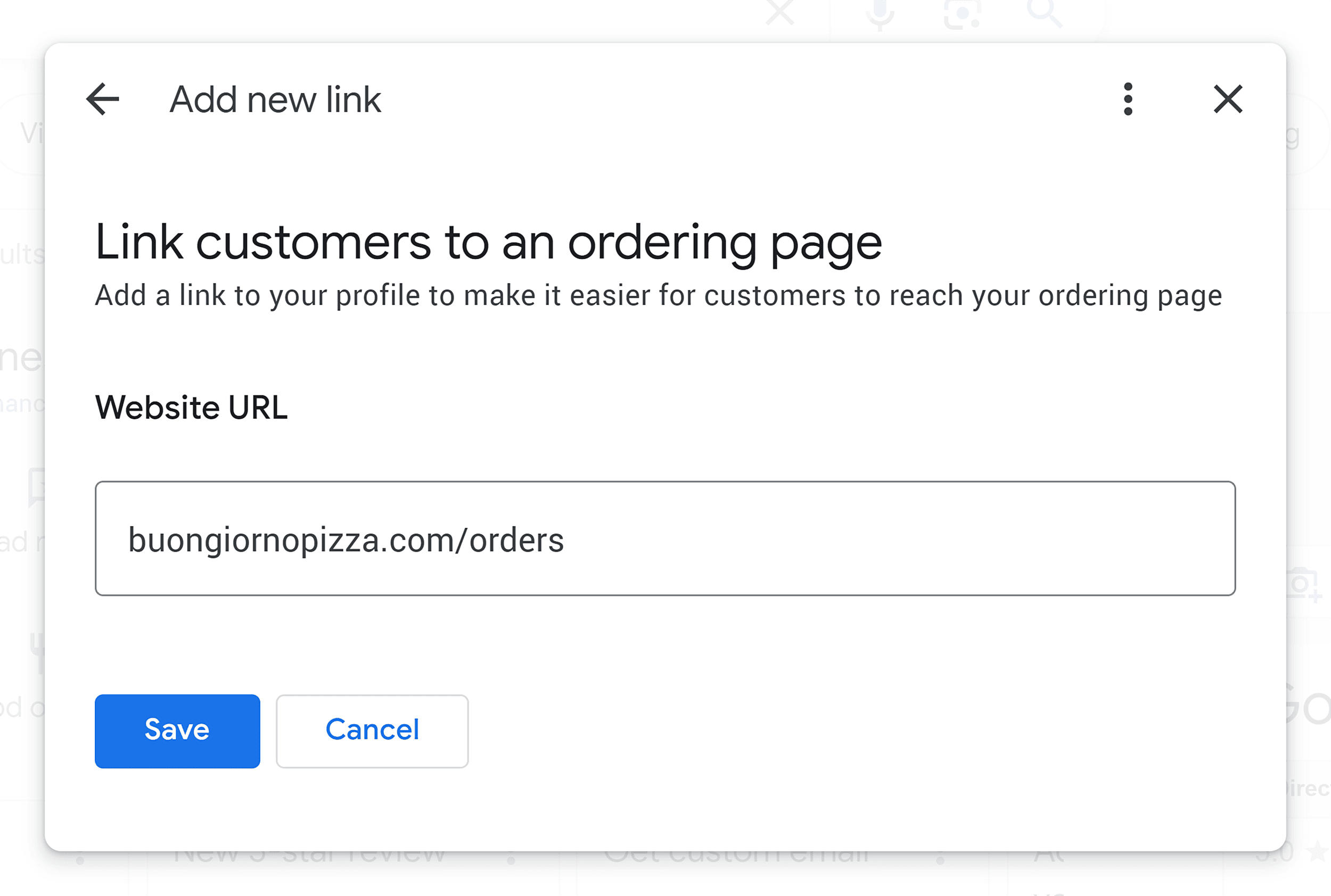 Add nexus  to ordering page