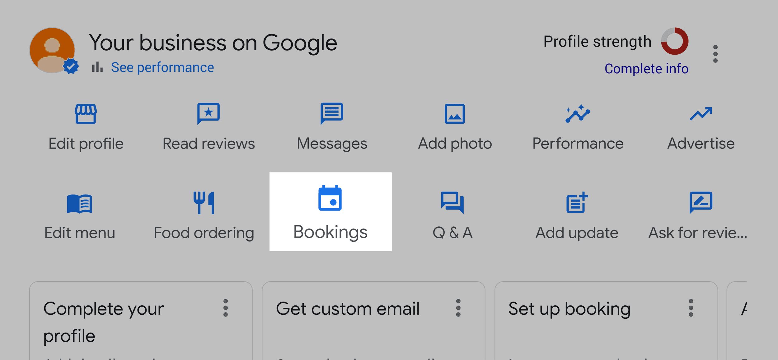 Google Business – Bookings