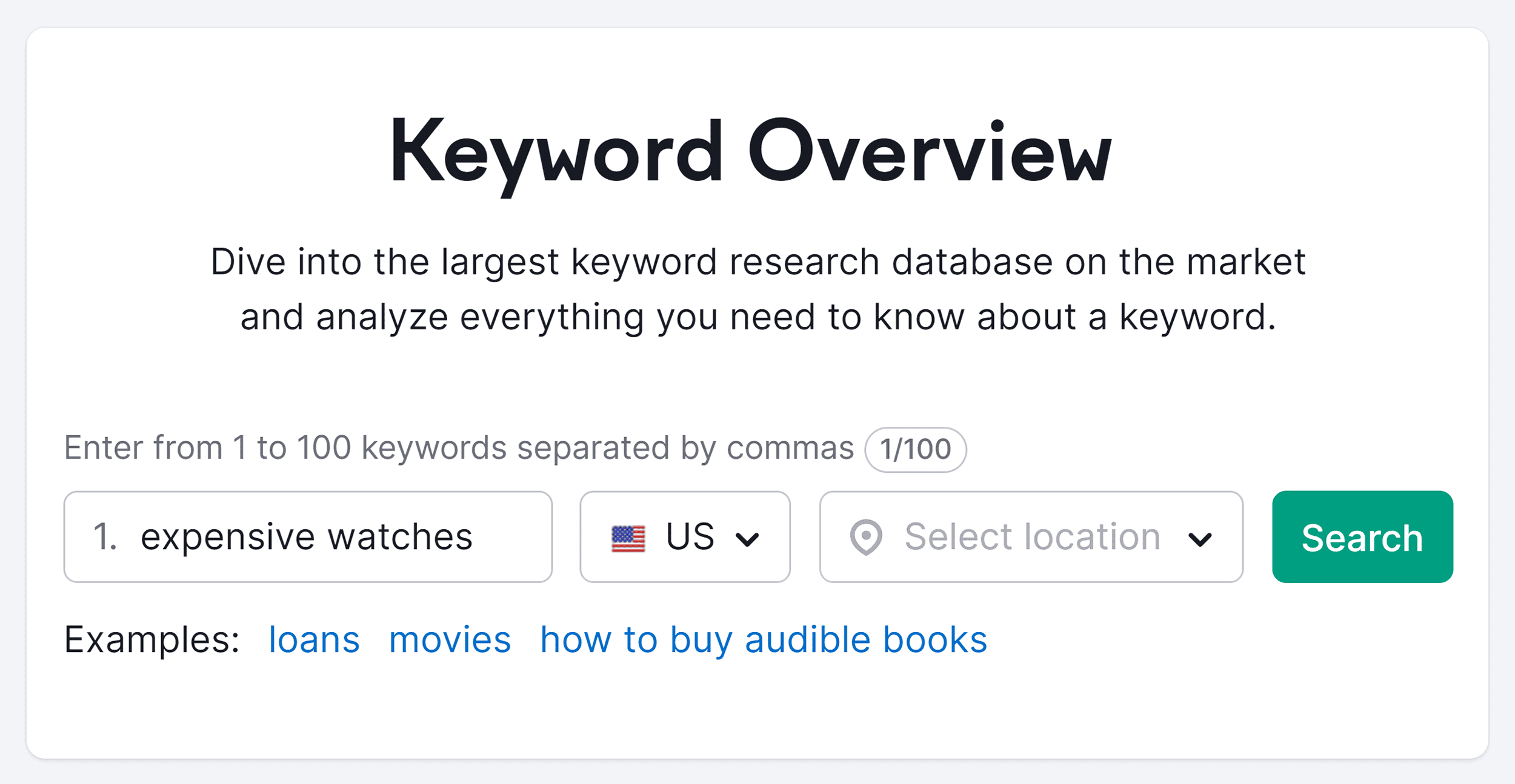 keywords for research topic