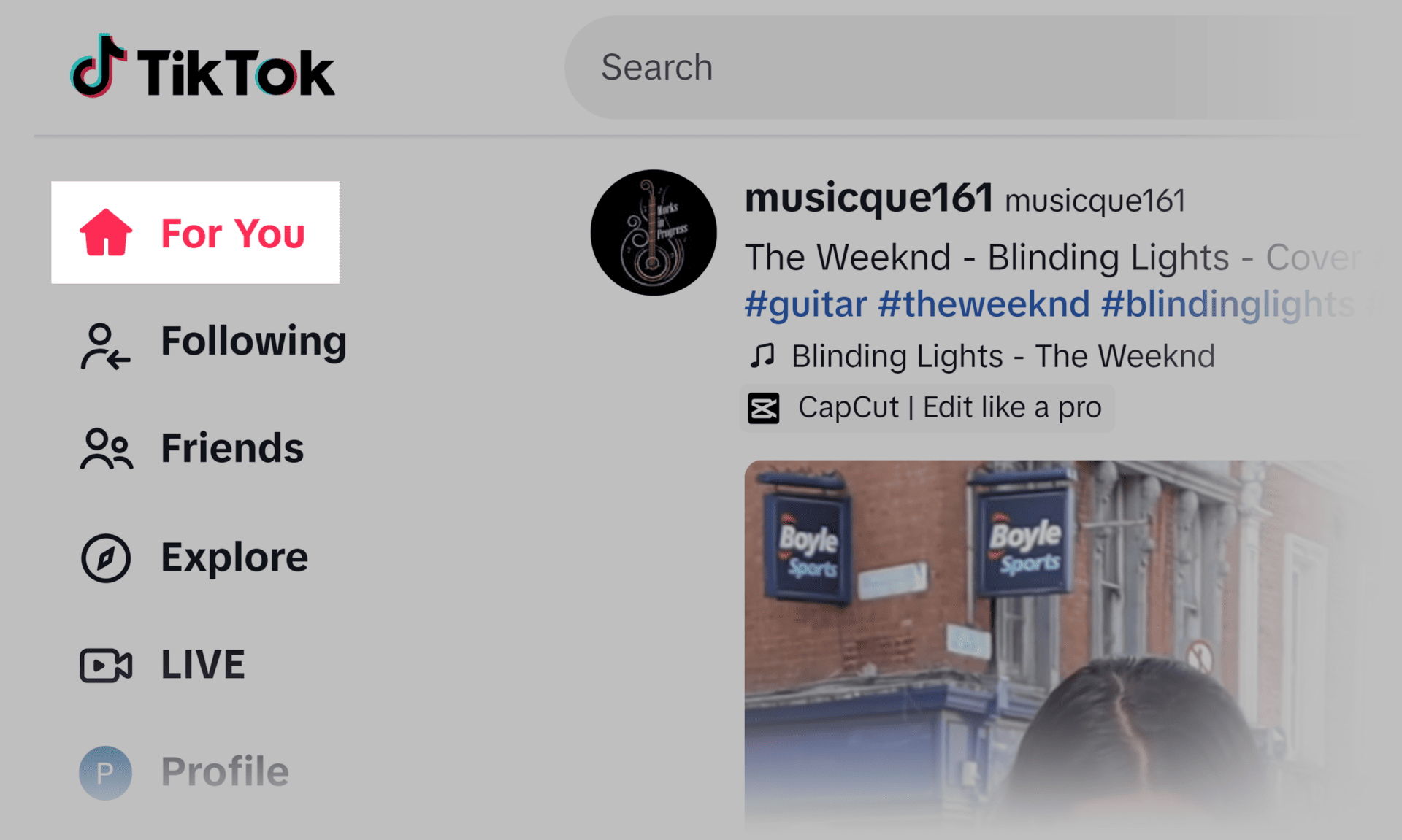 how to make a search link on tiktok