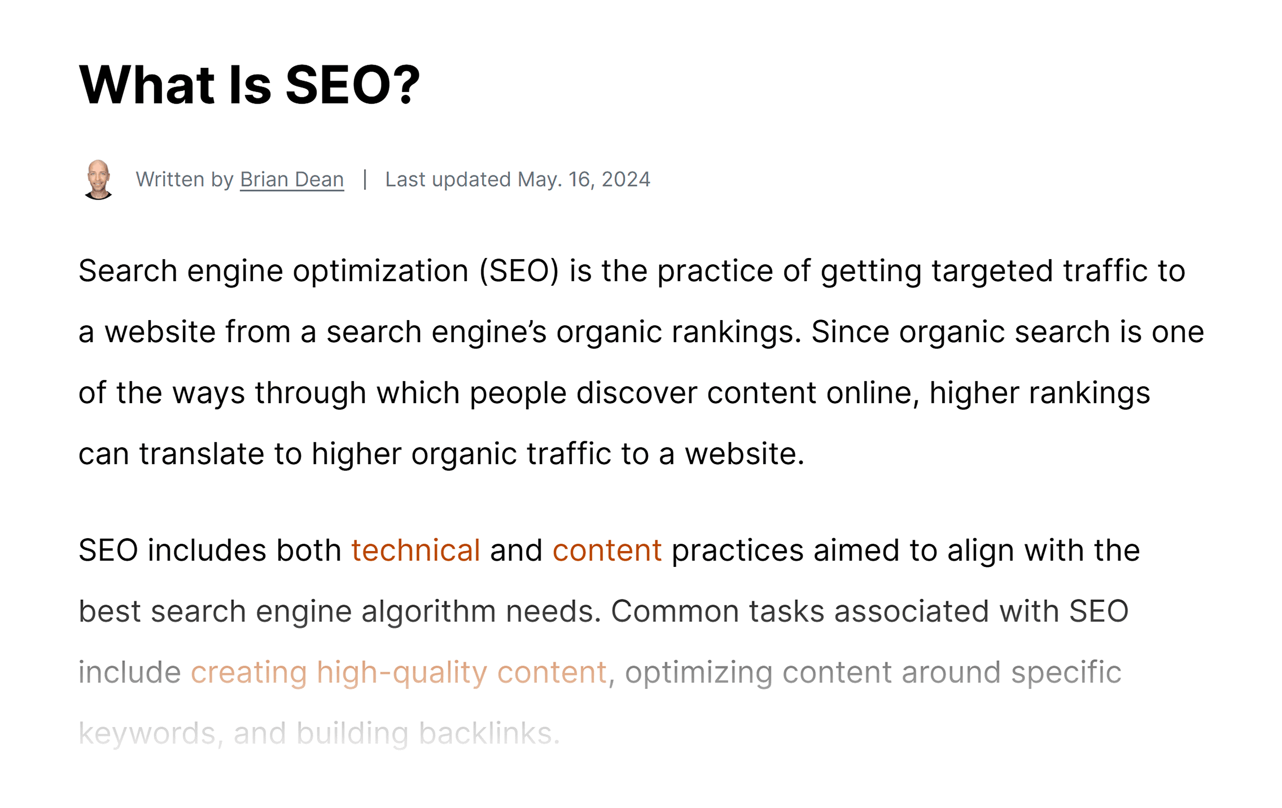 Backlinko – What is SEO – H1 tag Backlinko – What is SEO – H1 tag