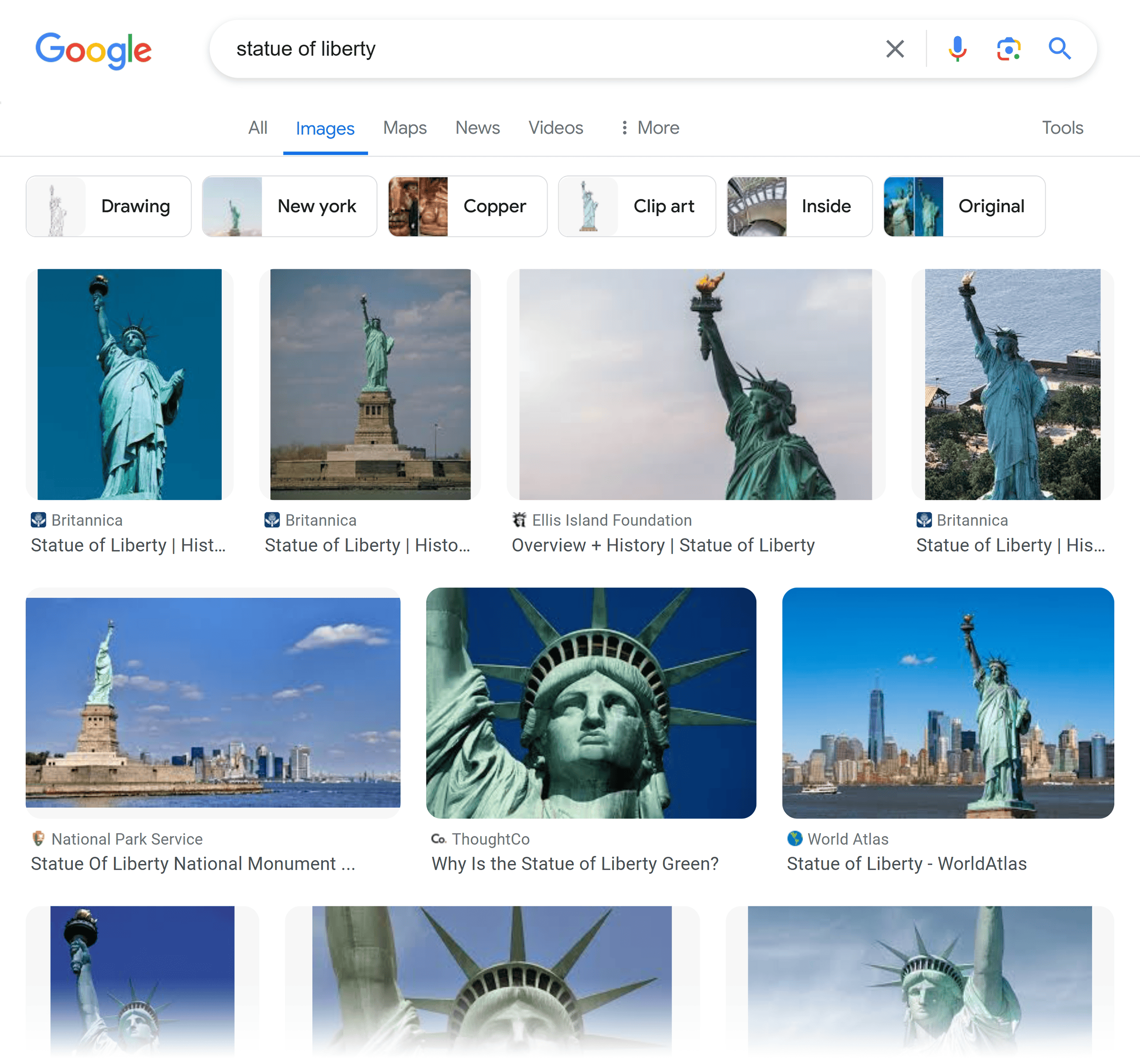 Google Images – Statue of liberty