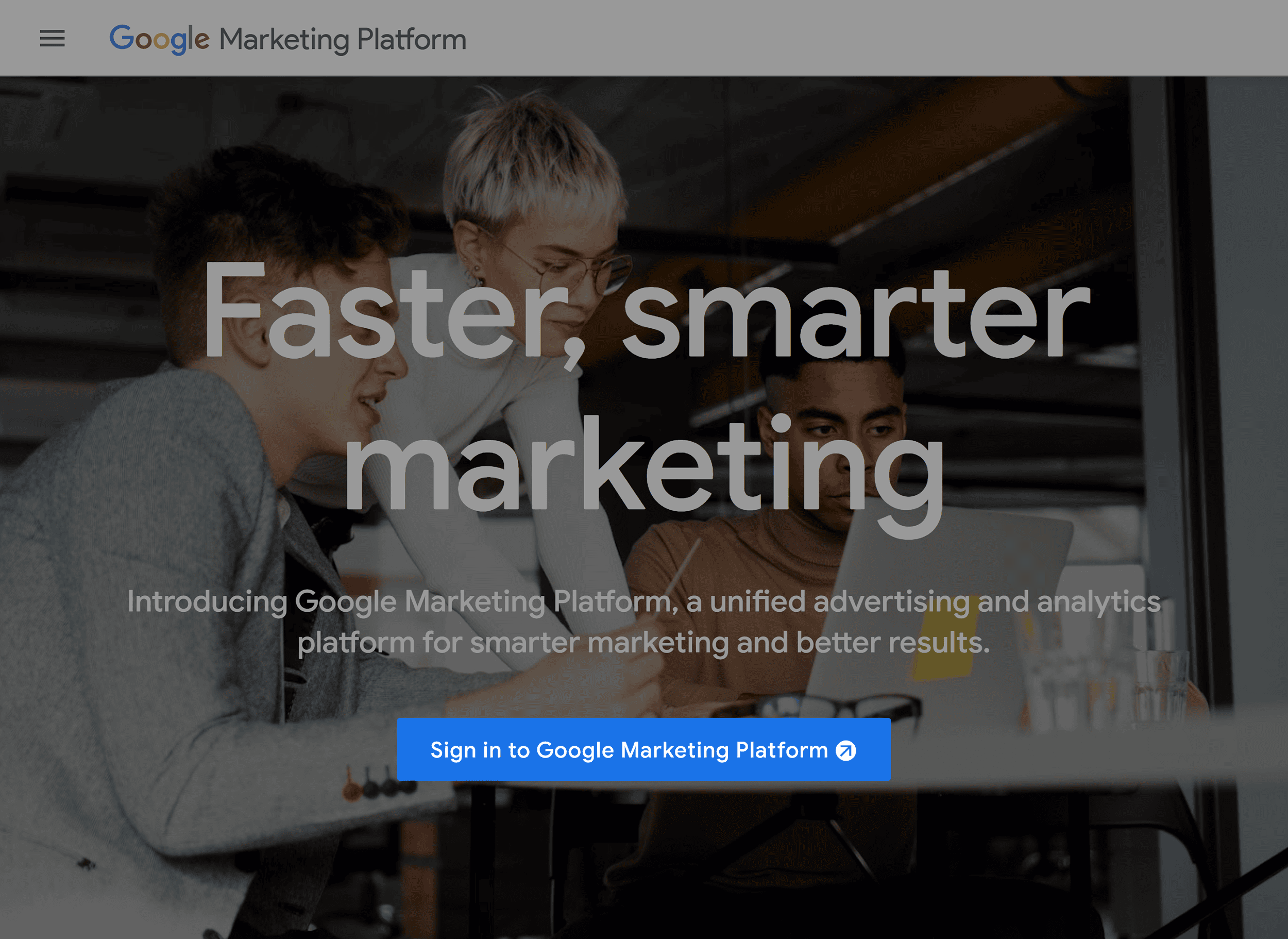 Google Marketing Platform Google Marketing Platform